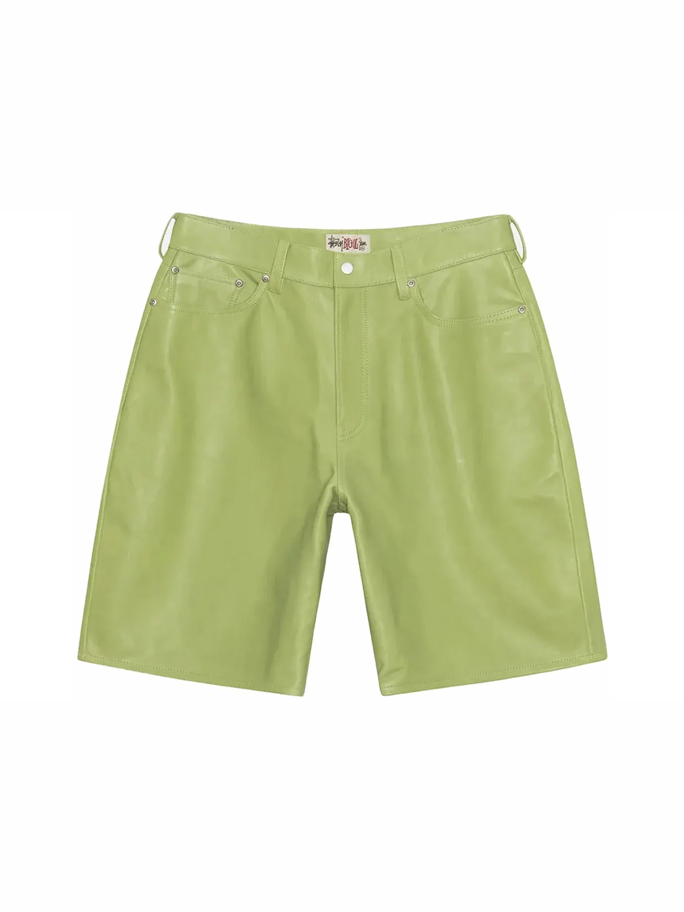 Мужские шорты с принтом Stussy Short — изображение 1 из 2, лаймовый