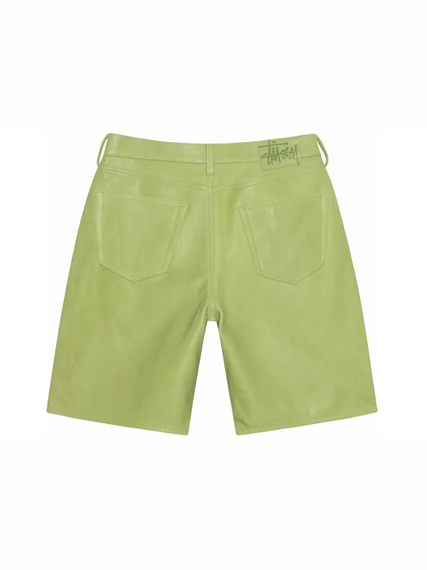 Мужские шорты с принтом Stussy Short — изображение 2 из 2, лаймовый