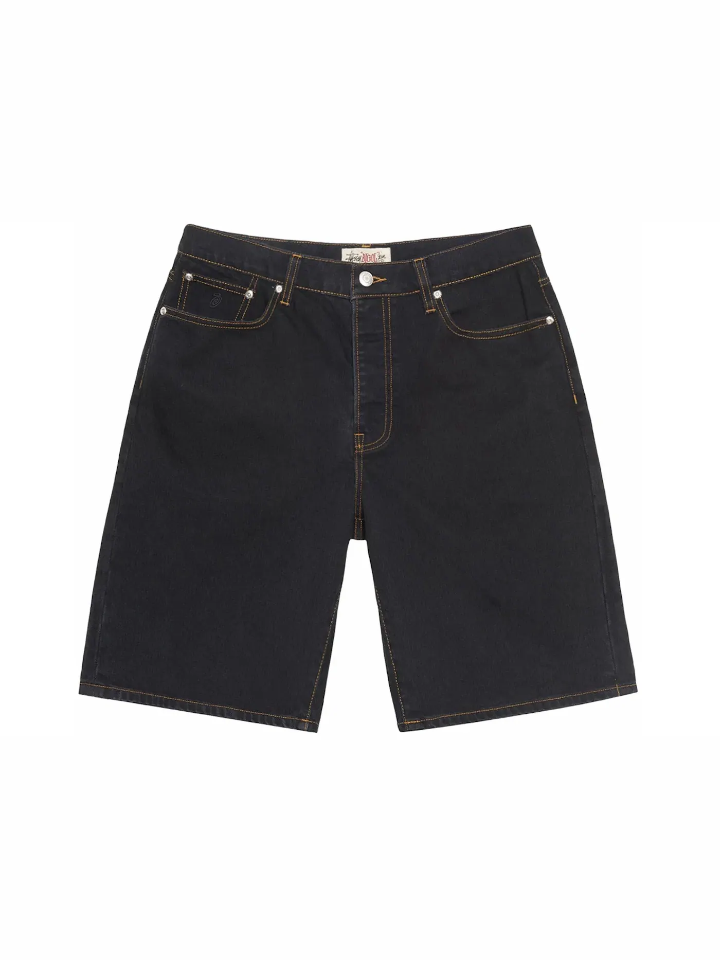 Мужские шорты Washed Black Denim Stussy — изображение 1 из 2, черный джинсовый синий