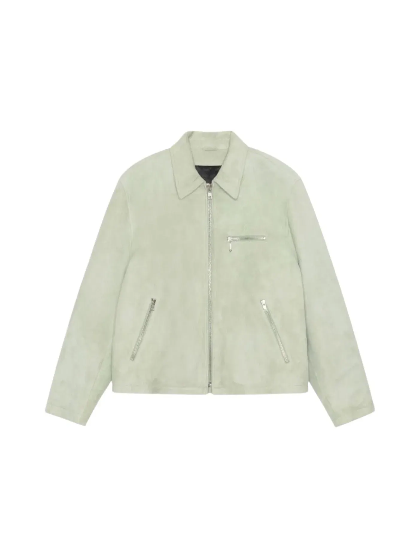 Мужская куртка из велюра с принтом Stussy Jacket — изображение 1 из 1, зеленый