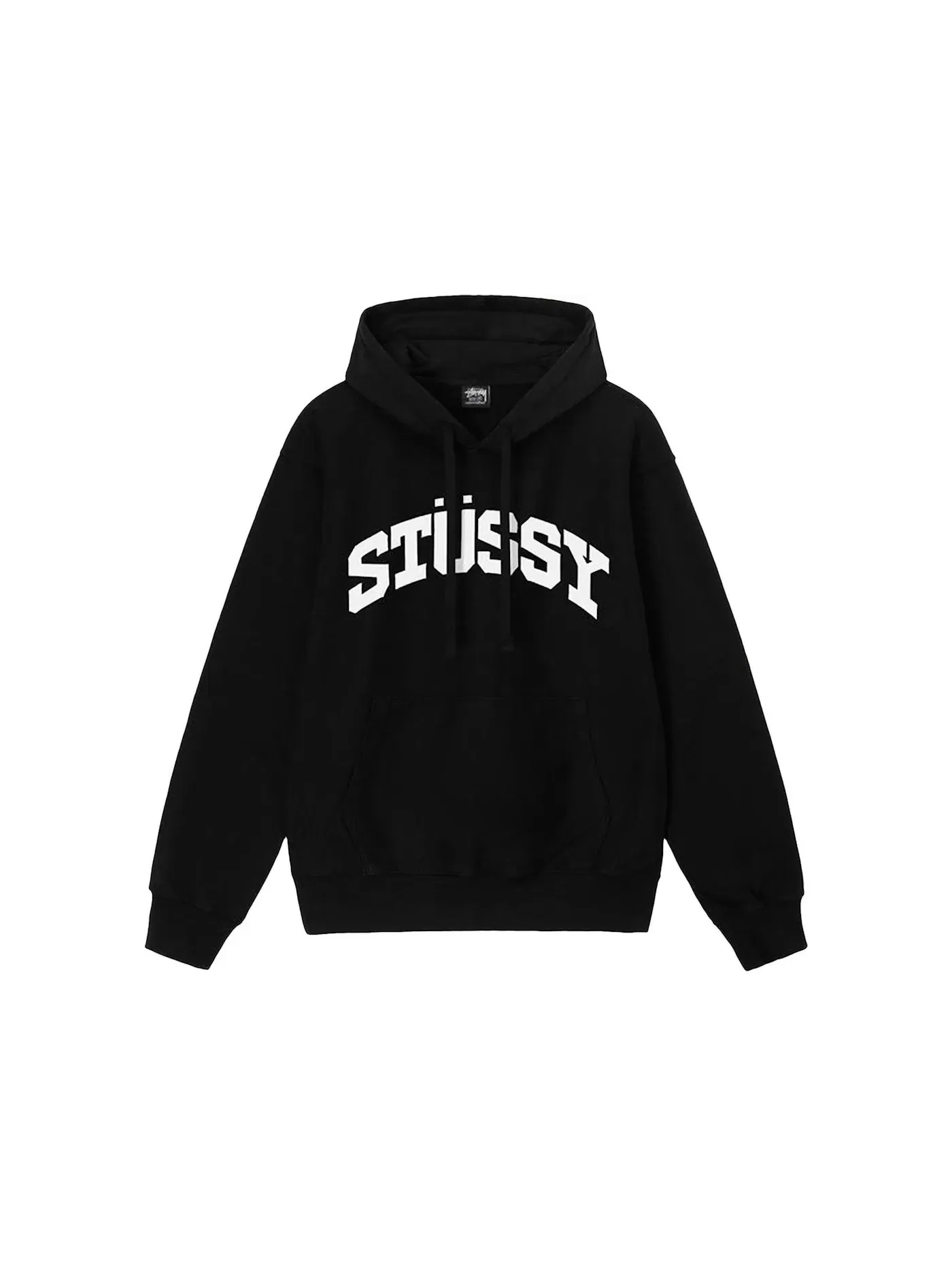 Мужской худи с пигментным окрашиванием Stussy Block Sport — изображение 1 из 2, черный