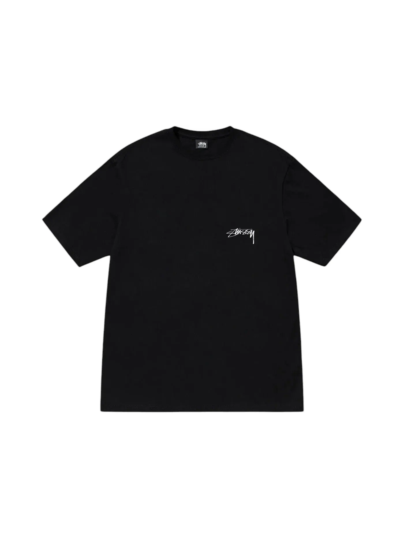 Мужская футболка с принтом Stussy Tee — изображение 1 из 2, черный