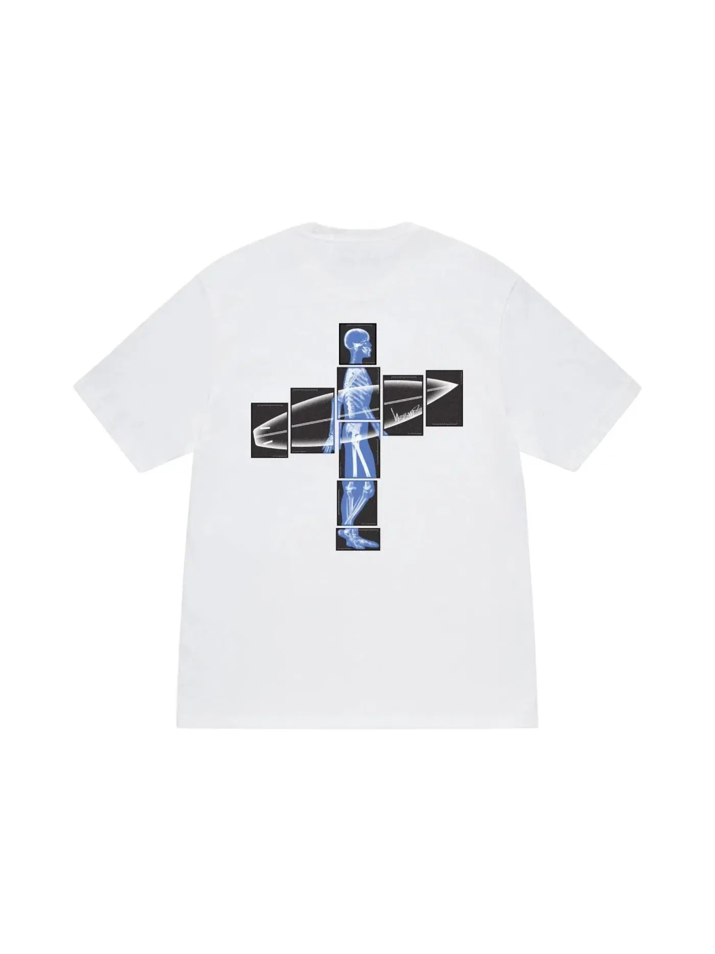 Мужская футболка с принтом Stussy Tee — изображение 2 из 2, белый