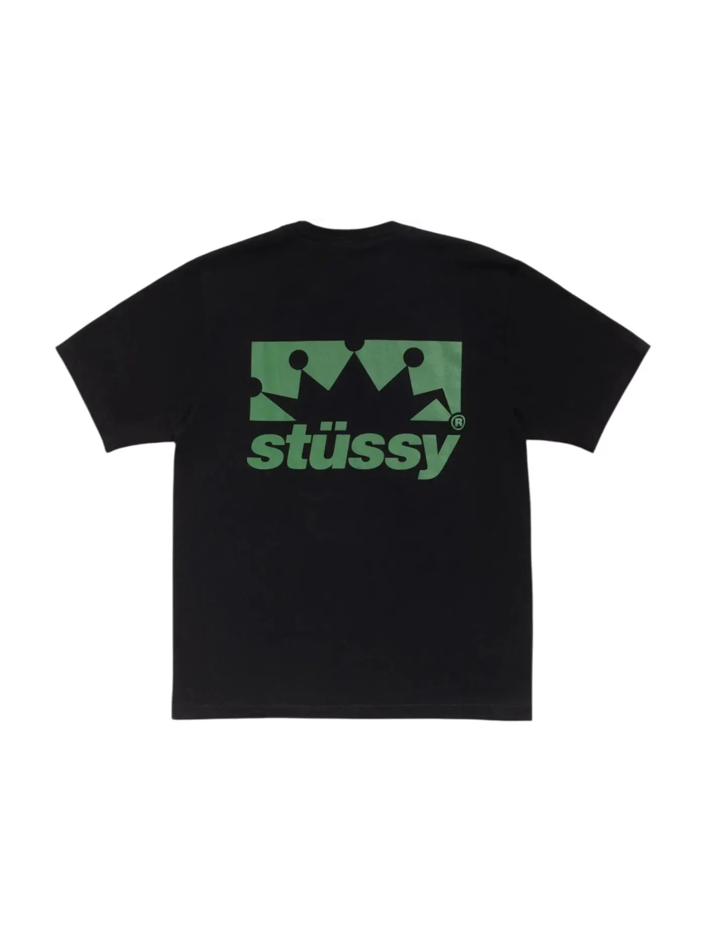 Мужская футболка с принтом Stussy — изображение 2 из 2, черный