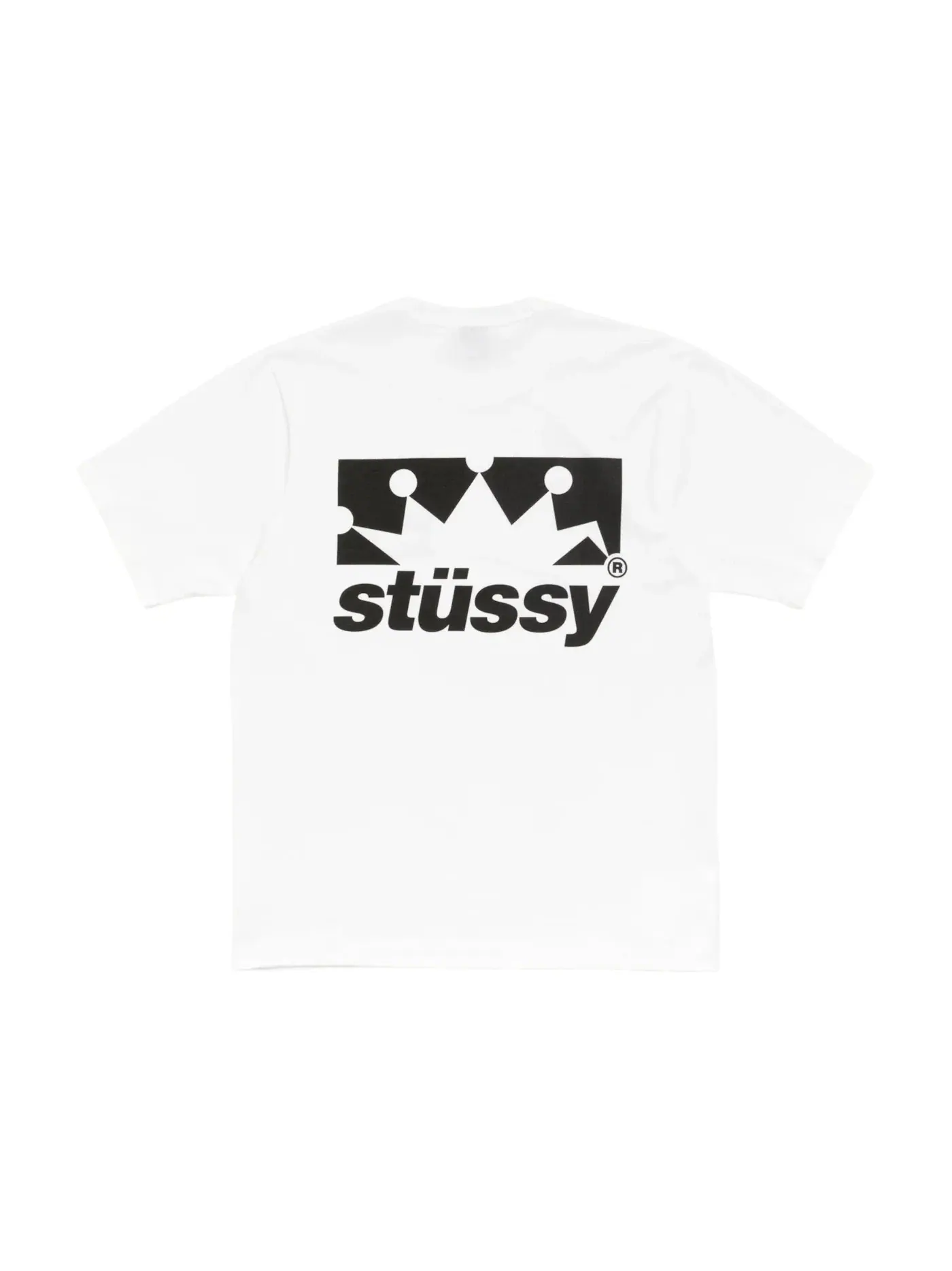Мужская футболка с принтом Box Crown Tee Stussy — изображение 1 из 1, белый