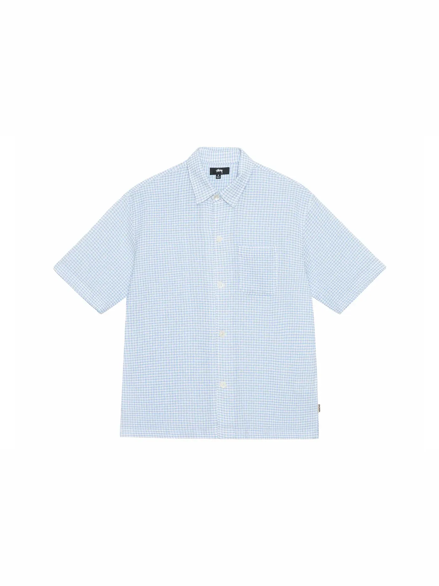 Мужская рубашка с принтом Stussy Shirt — изображение 1 из 2, синий