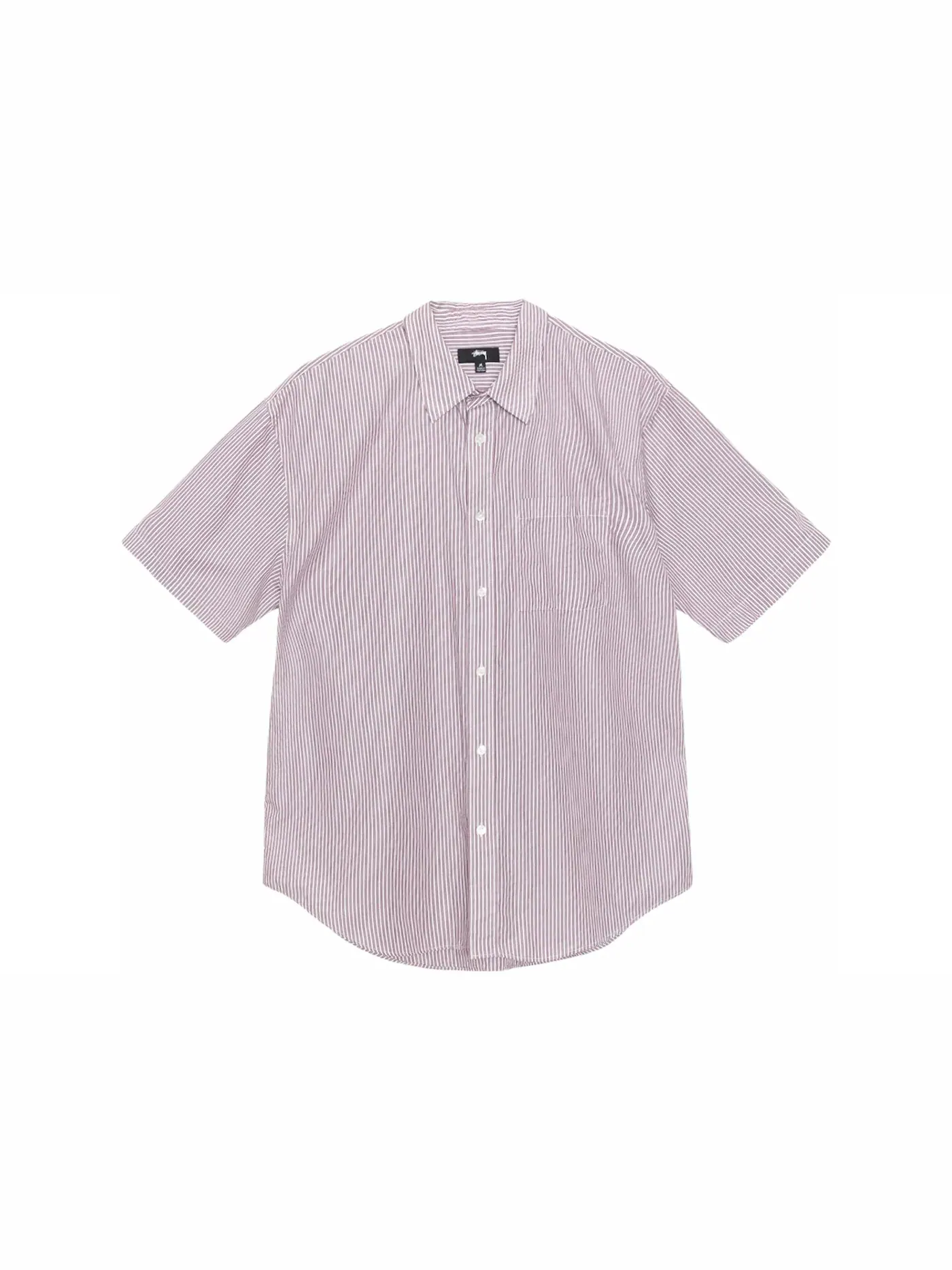 Мужская футболка с принтом Stussy Shirt — изображение 1 из 2, бордовый