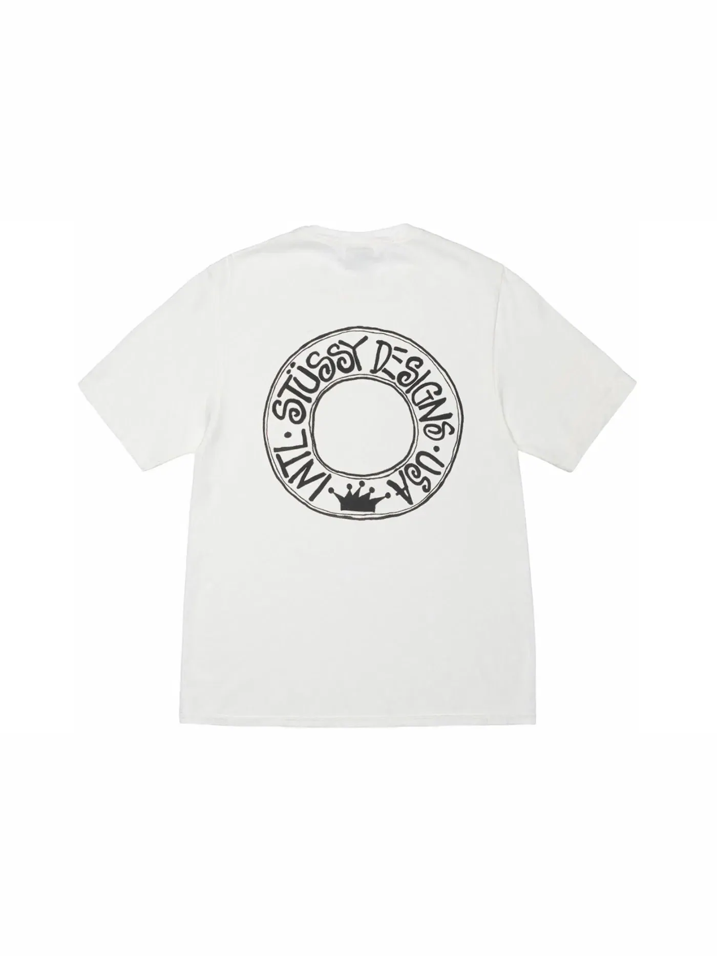 Мужская футболка с пигментным окрашиванием Stussy Tee — изображение 1 из 2, прозрачный