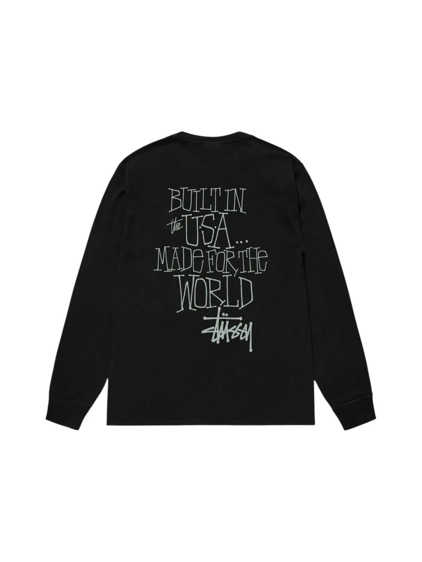 Мужская футболка с длинным рукавом Stussy Tee — изображение 1 из 2, черный