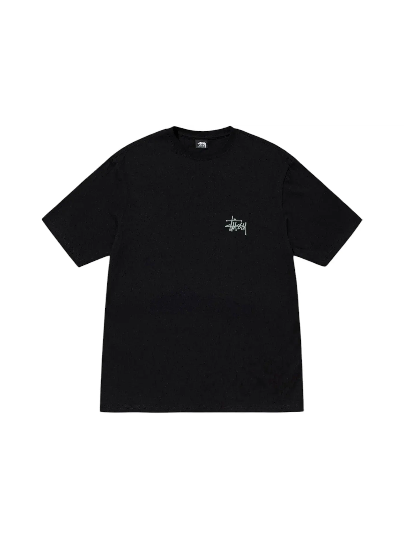 Мужская футболка с пигментным окрашиванием Stussy Tee — изображение 2 из 2, черный