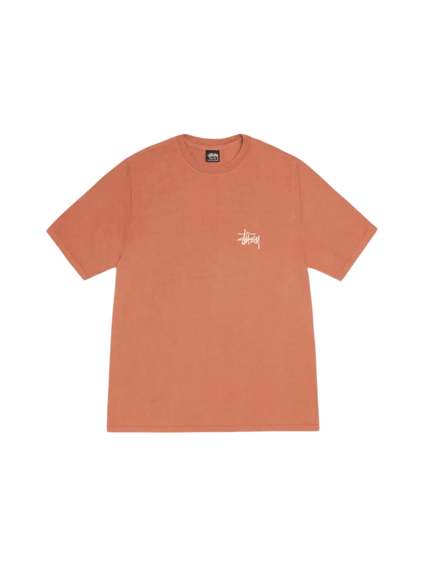Мужская футболка с пигментным окрашиванием Stussy Tee — изображение 2 из 2, красный