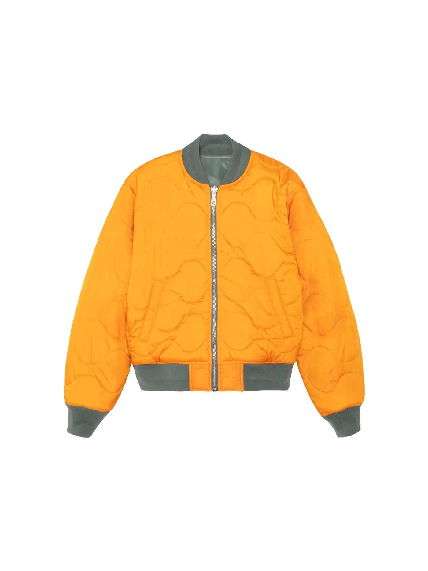 Мужская двусторонняя куртка-бомбер Built Stussy — изображение 3 из 3, зеленый