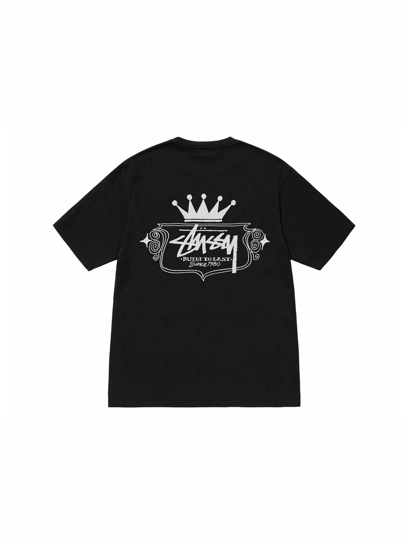 Мужская футболка с пигментным окрашиванием Built To Last Stussy — изображение 1 из 2, черный