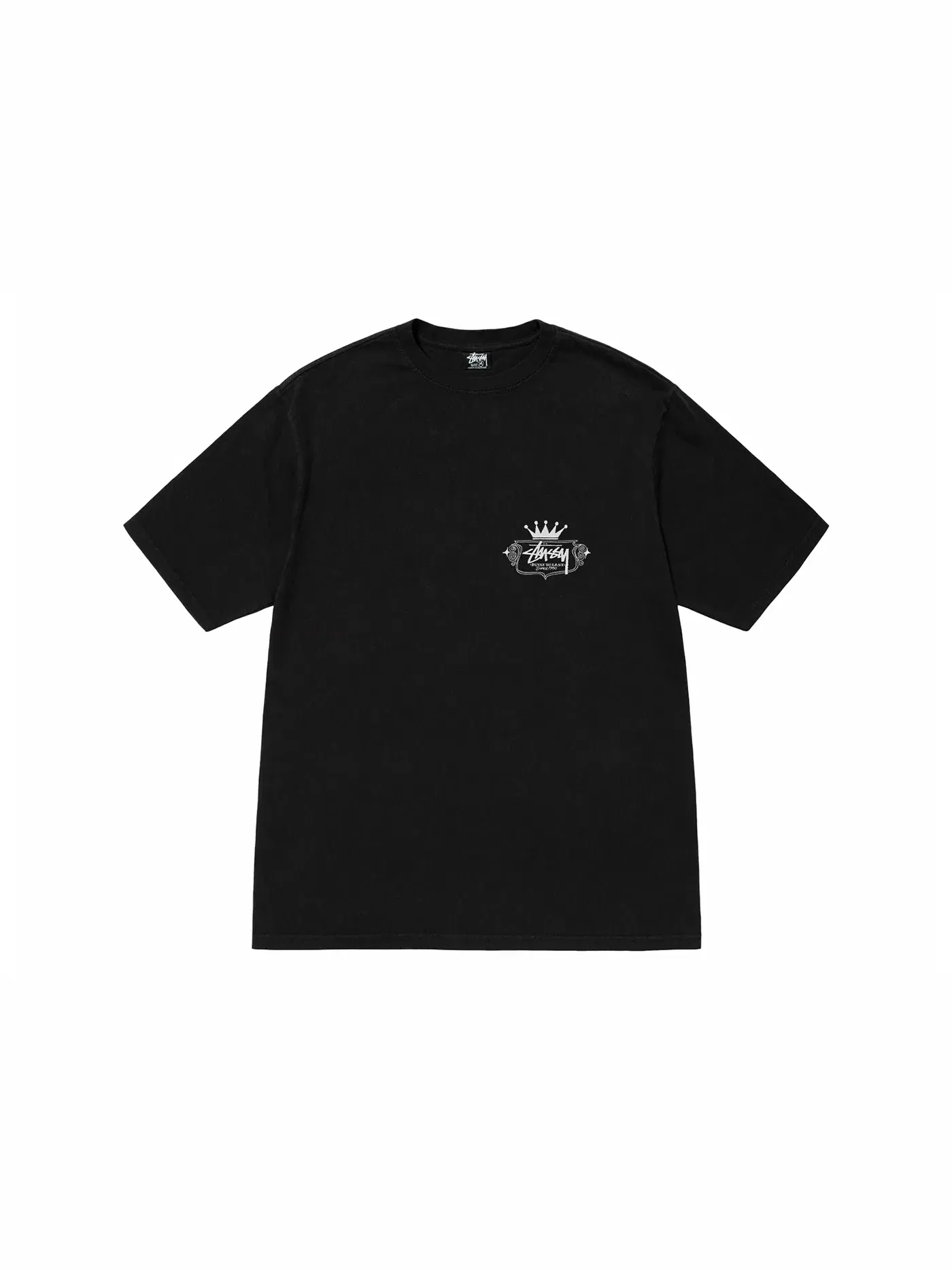Мужская футболка с пигментным окрашиванием Built To Last Stussy — изображение 2 из 2, черный