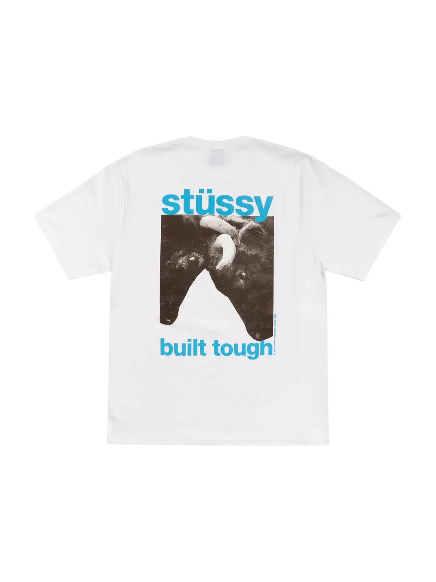 Мужская футболка с принтом Stussy Tee (FW25) — изображение 1 из 2, белый