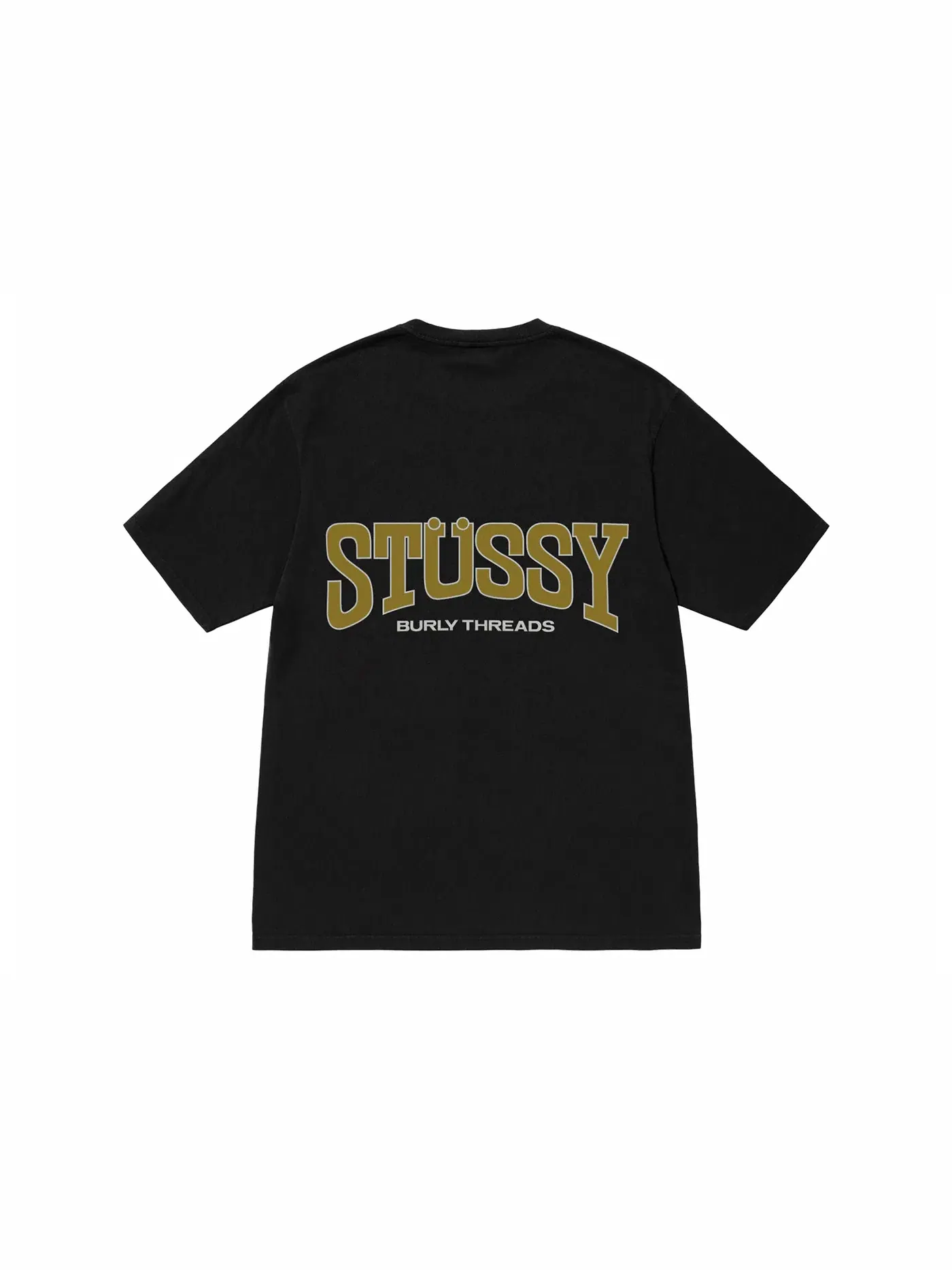 Мужская футболка с пигментным окрашиванием Tee Stussy — изображение 2 из 2, черный