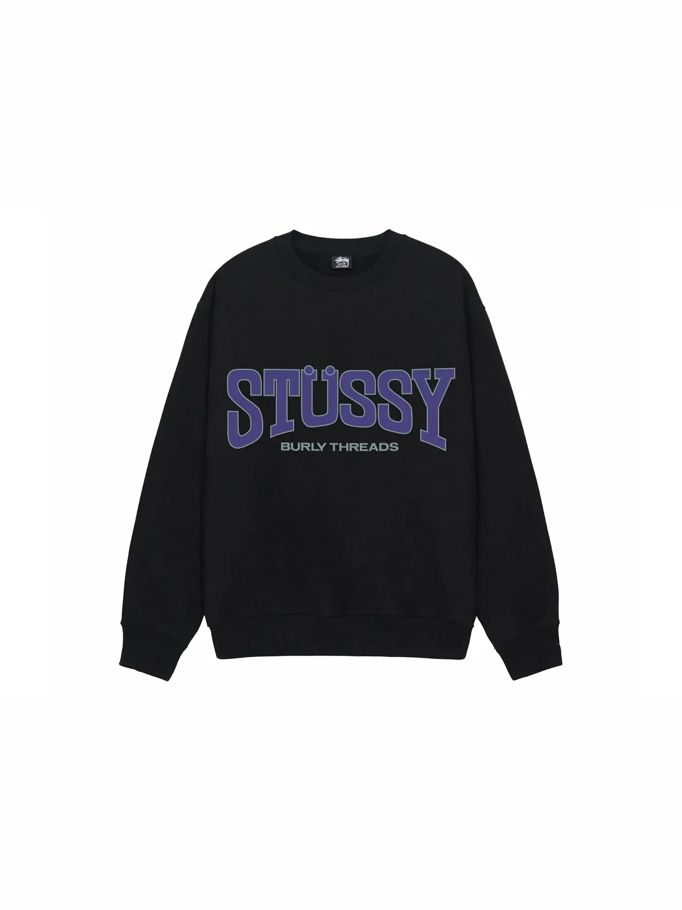 Мужской свитшот Crew Stussy — изображение 1 из 2, черный
