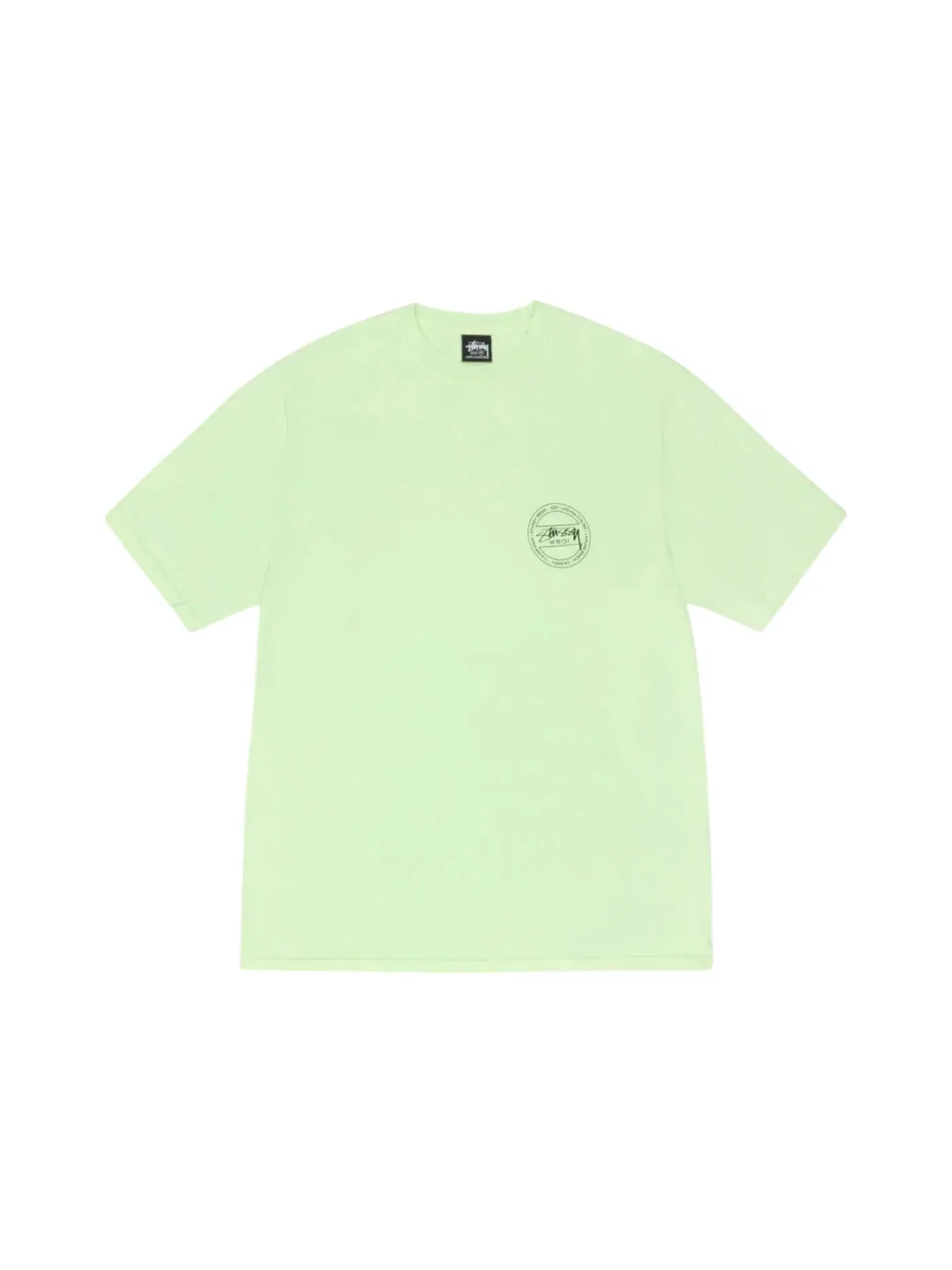 Мужская футболка с пигментным окрашиванием Stussy Tee — изображение 2 из 2, писташковый