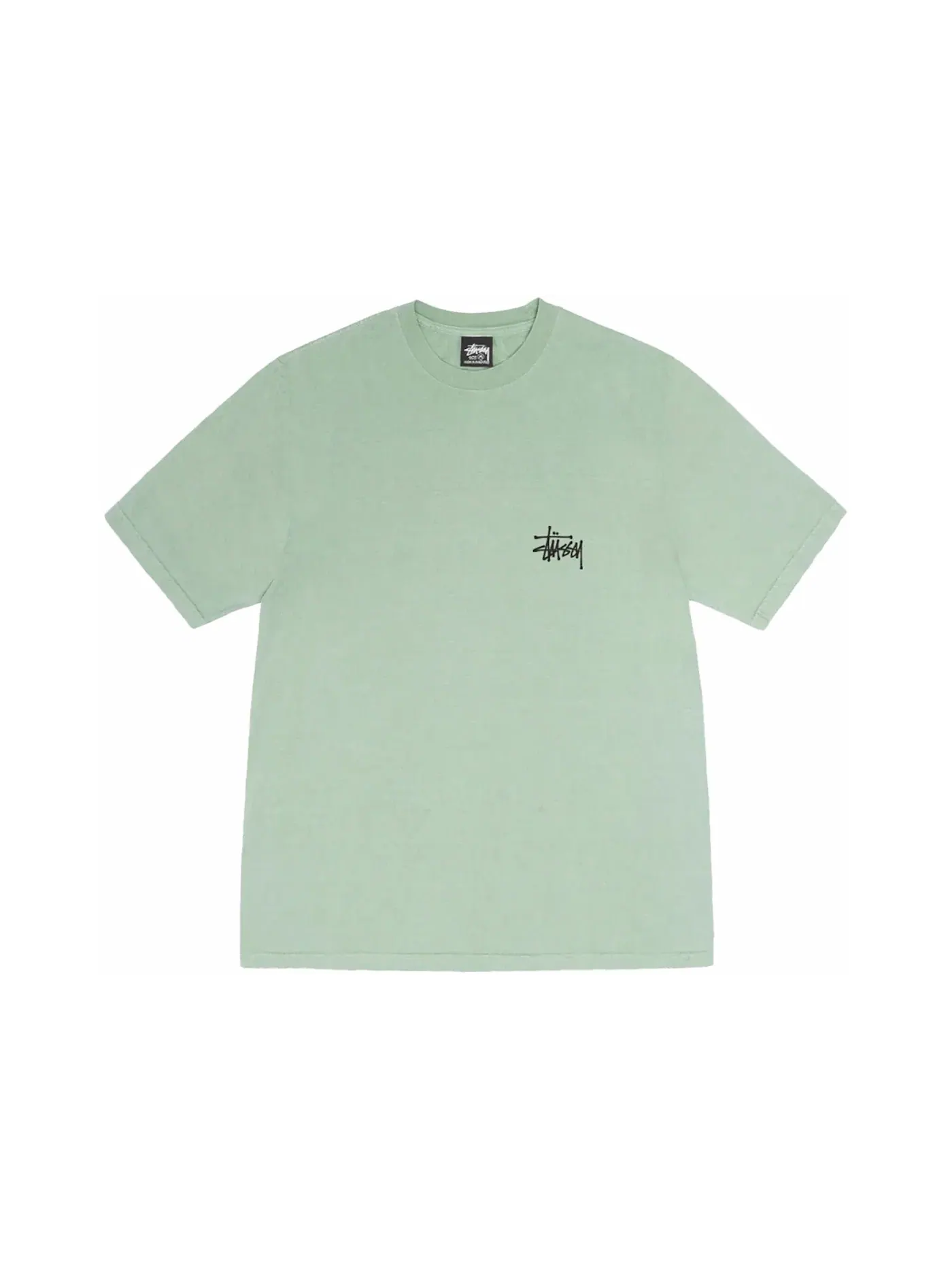 Мужская футболка с пигментным окрашиванием Stussy Tee — изображение 2 из 2, серый