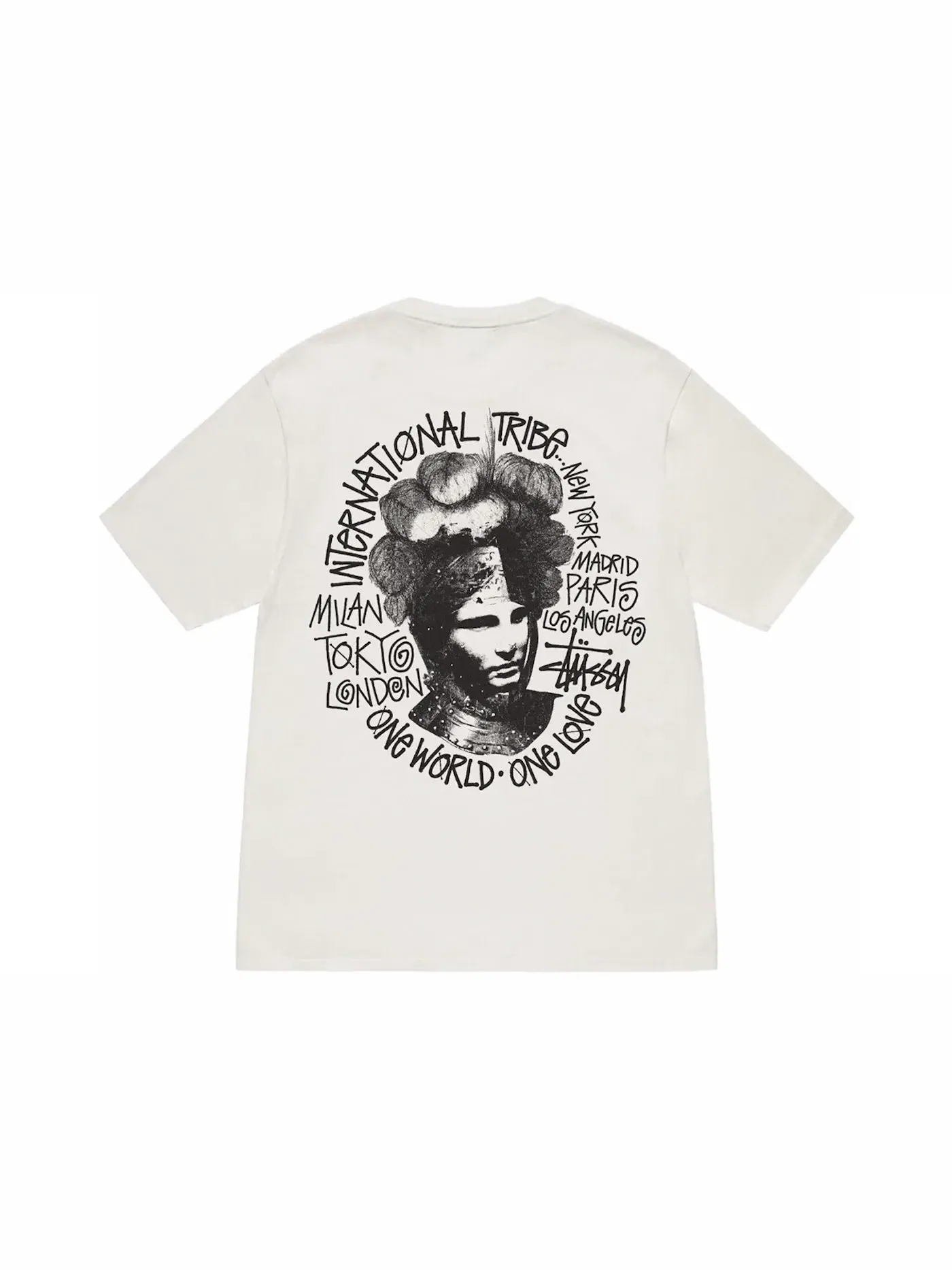 Мужская футболка с пигментным окрашиванием Stussy T-shirt Natural — изображение 1 из 2