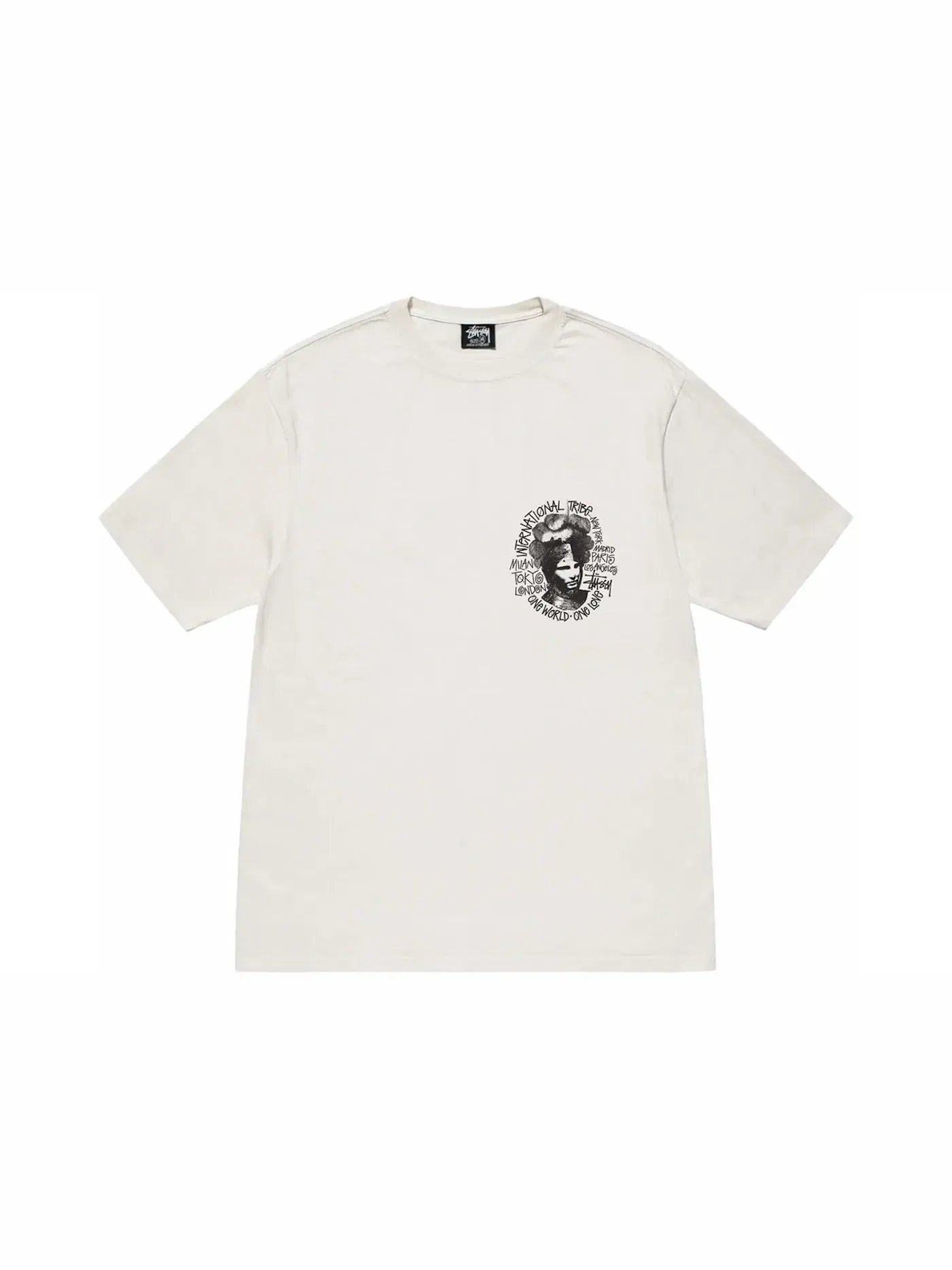 Мужская футболка с пигментным окрашиванием Stussy T-shirt Natural — изображение 2 из 2