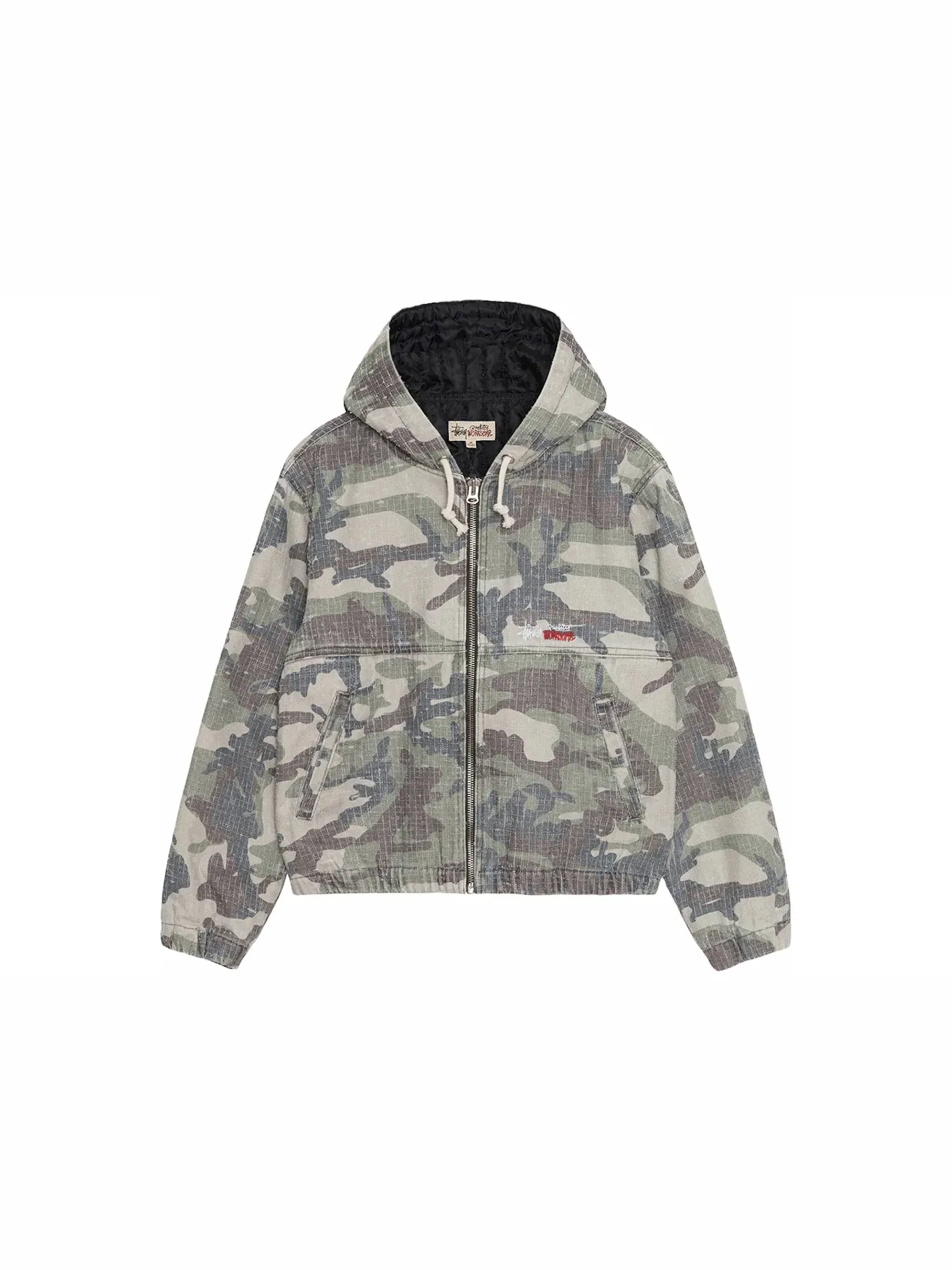 Мужская куртка-рубашка с принтом Woodland Camo Stussy, Woodland Camo — изображение 1 из 2