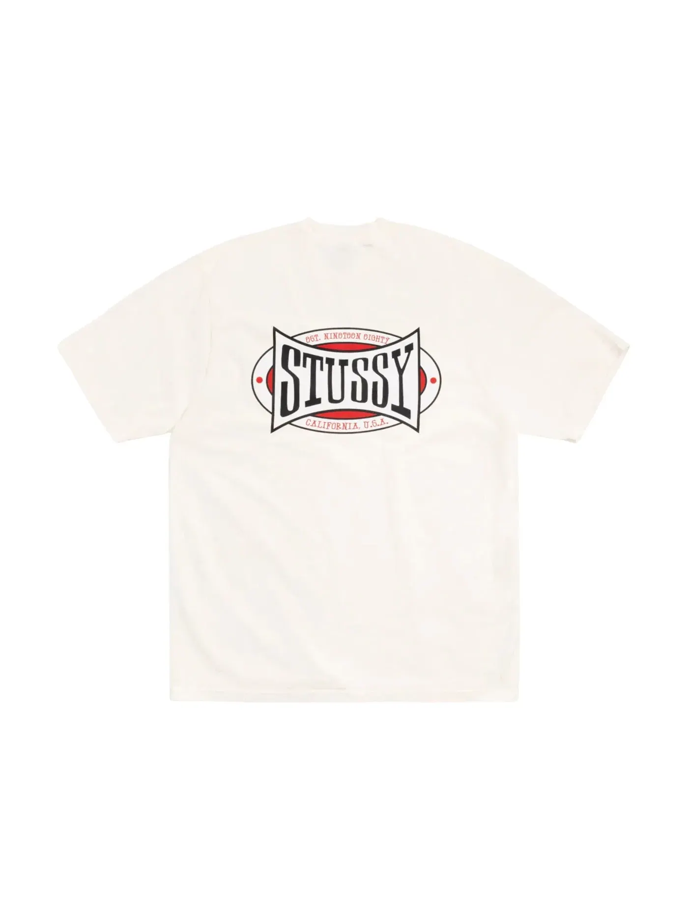 Мужская футболка с пигментным окрашиванием Stussy Champion Oval Pigment Dyed Tee — изображение 1 из 1, прозрачный