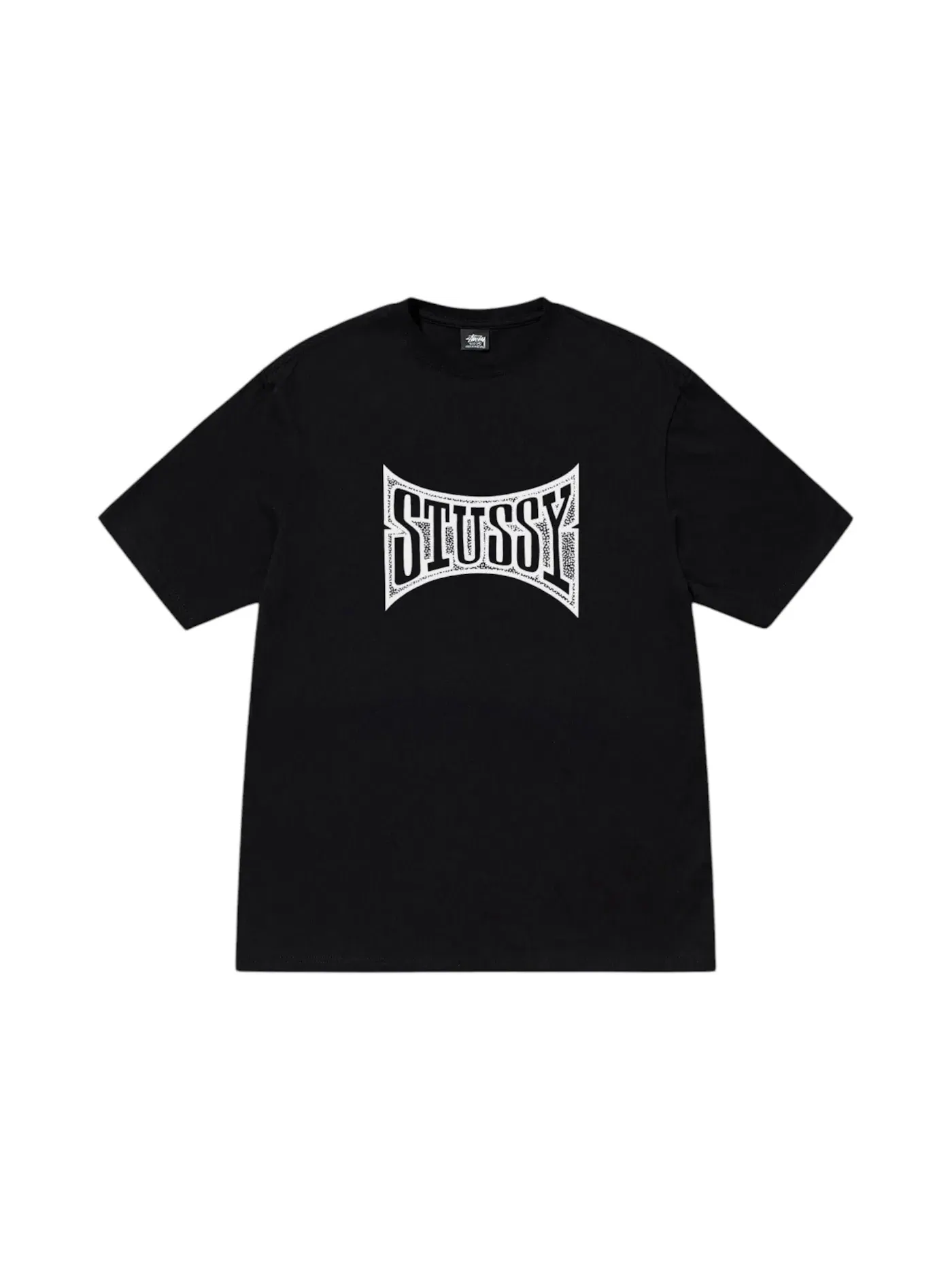 Мужская футболка с принтом Stussy Tee — изображение 1 из 2, черный