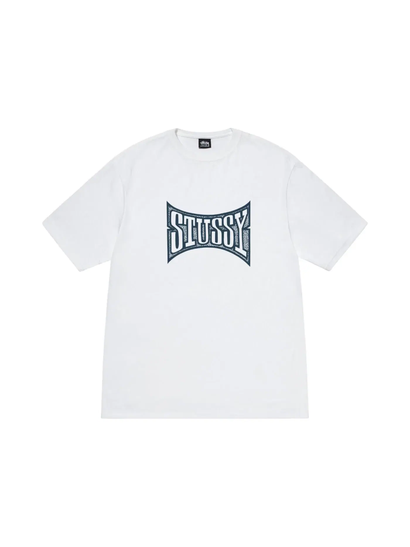 Мужская футболка с принтом Tee Stussy — изображение 1 из 2, белый