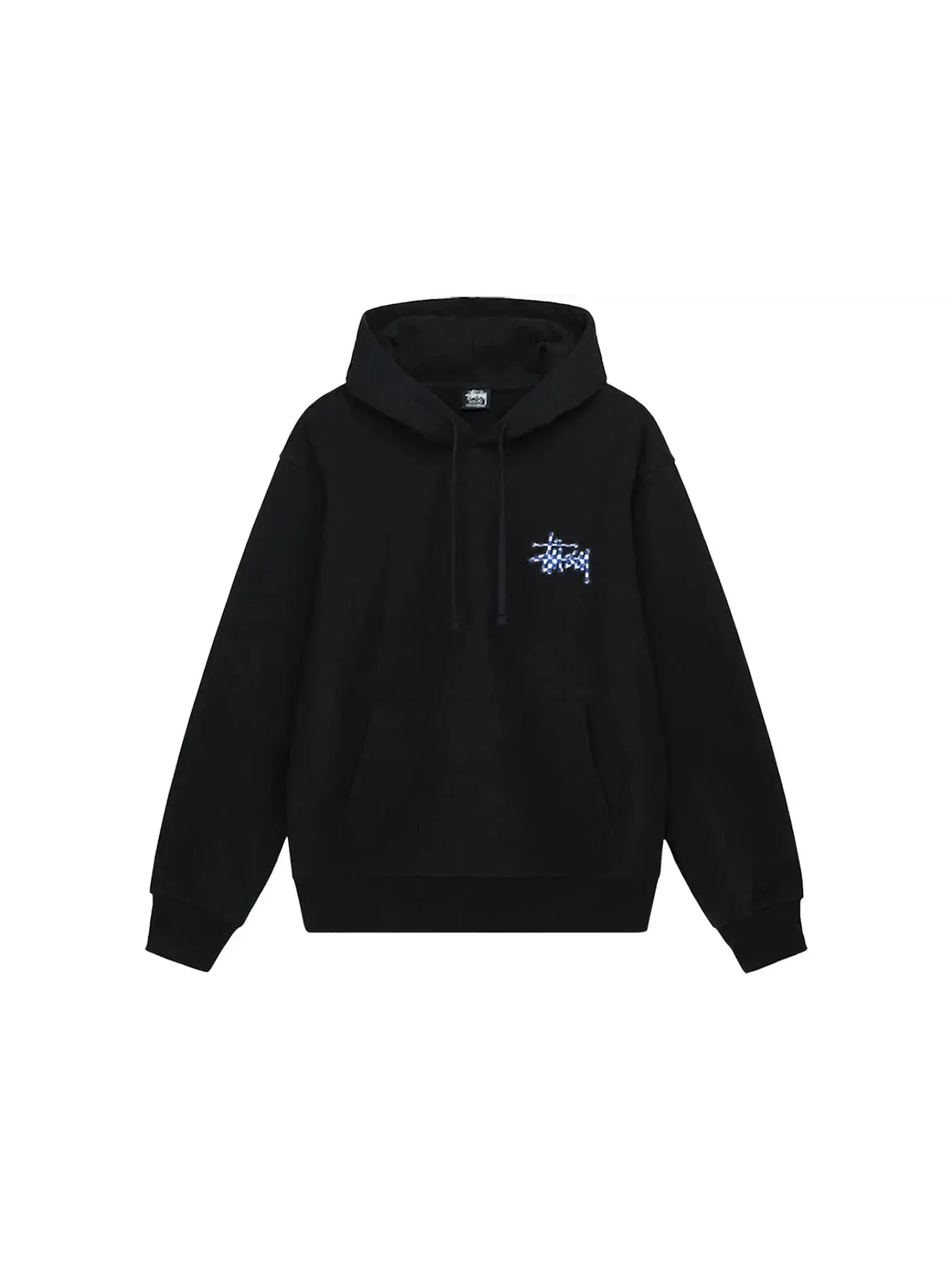 Мужское худи с принтом Stussy Hoodie — изображение 1 из 2, черный