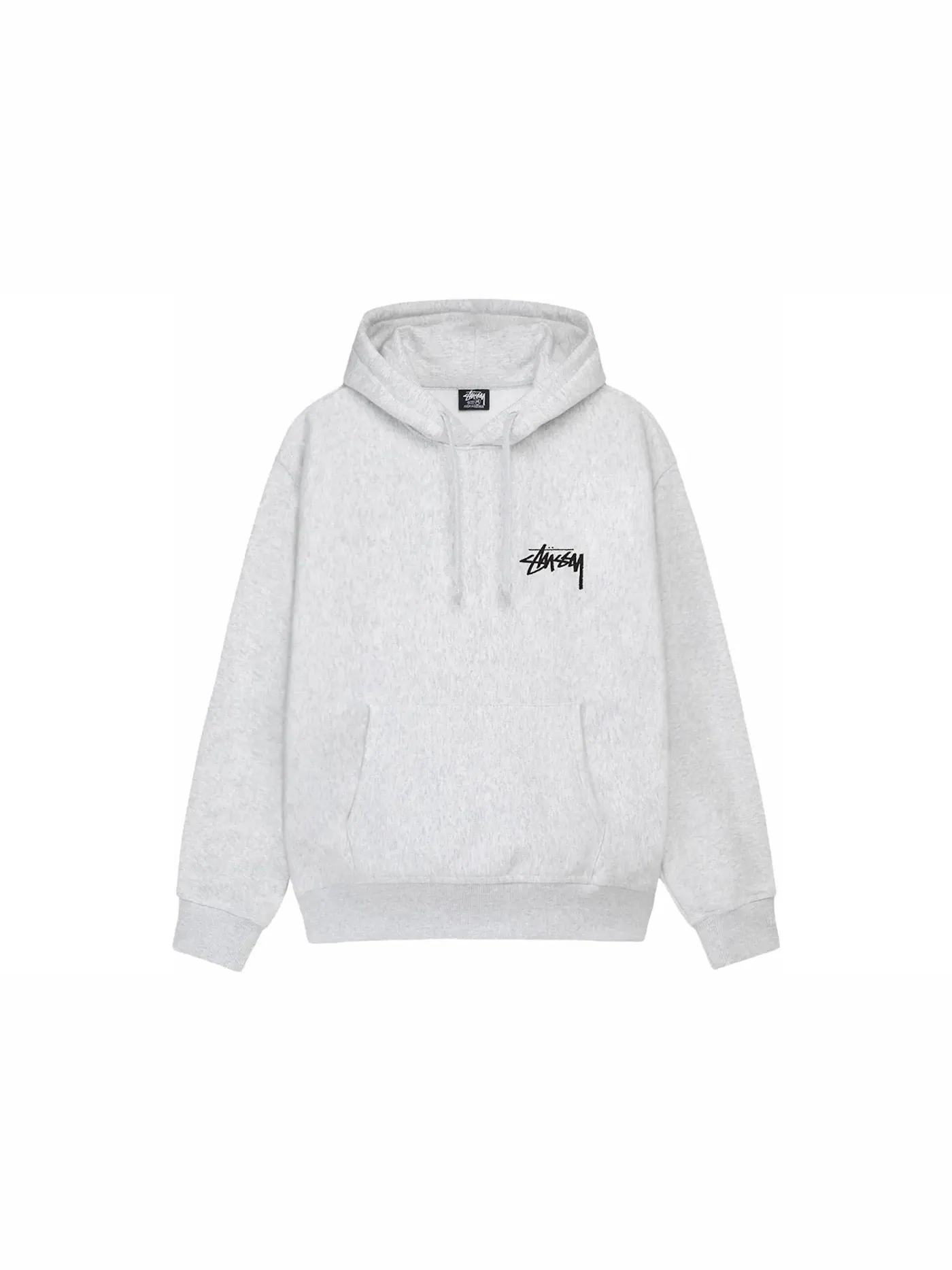 Мужская худи с принтом Stussy Cherry Hoodie Ash Heather — изображение 2 из 2, пепельный вереск