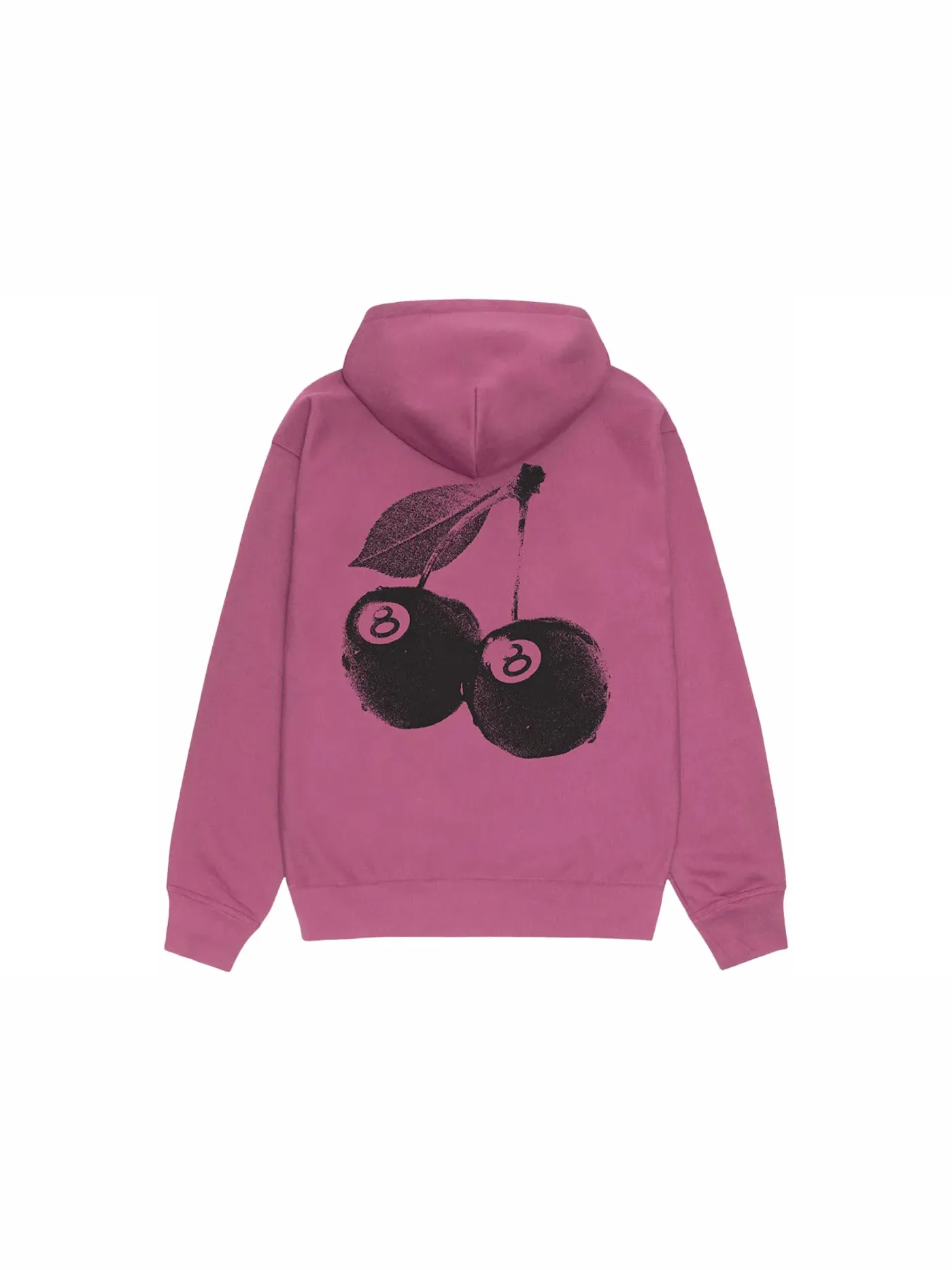 Мужская худи с принтом Stussy Cherries Hoodie Berry — изображение 1 из 2, фиолетовый