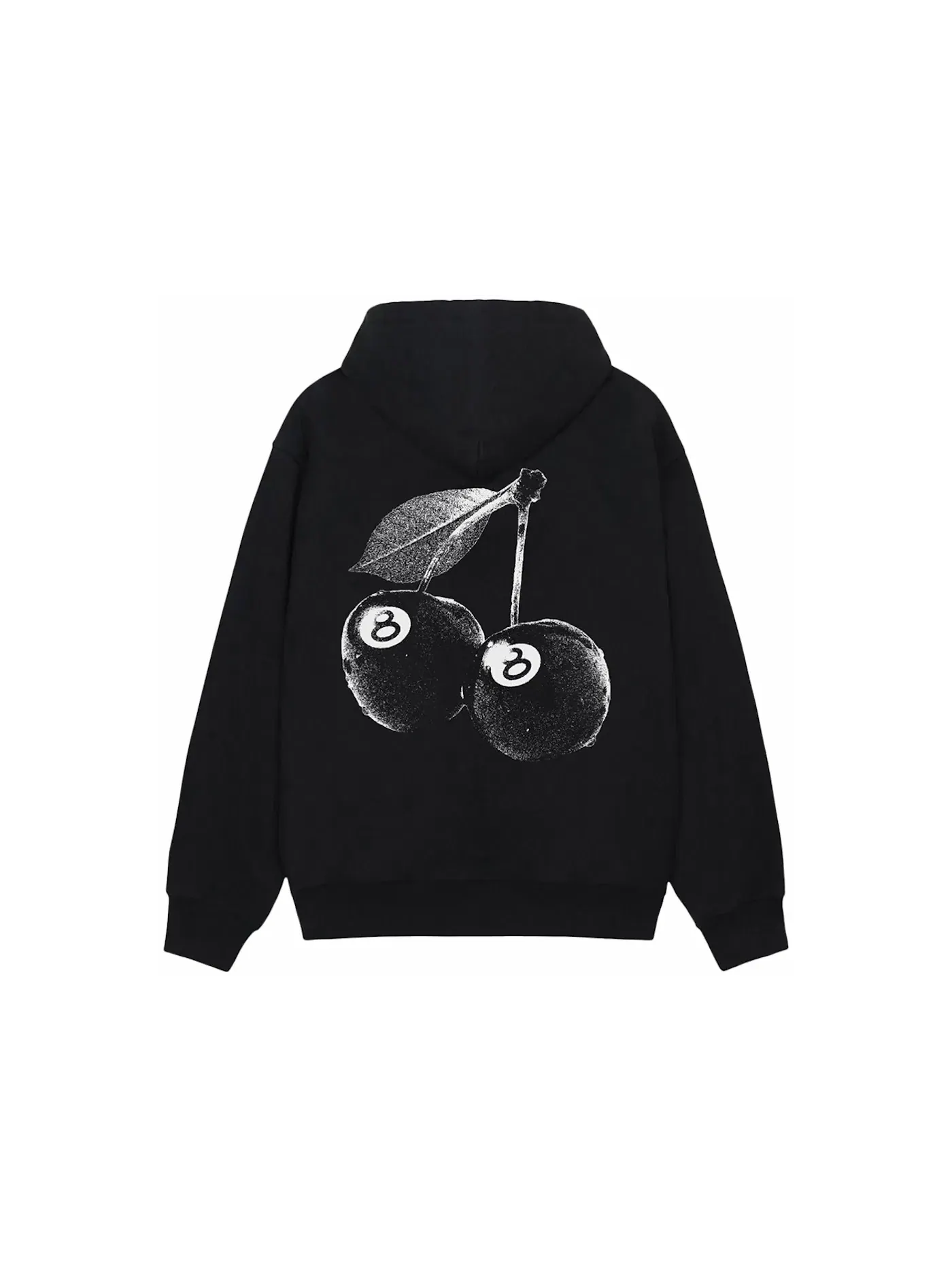Мужской худи с принтом Stussy Hoodie — изображение 1 из 2, черный