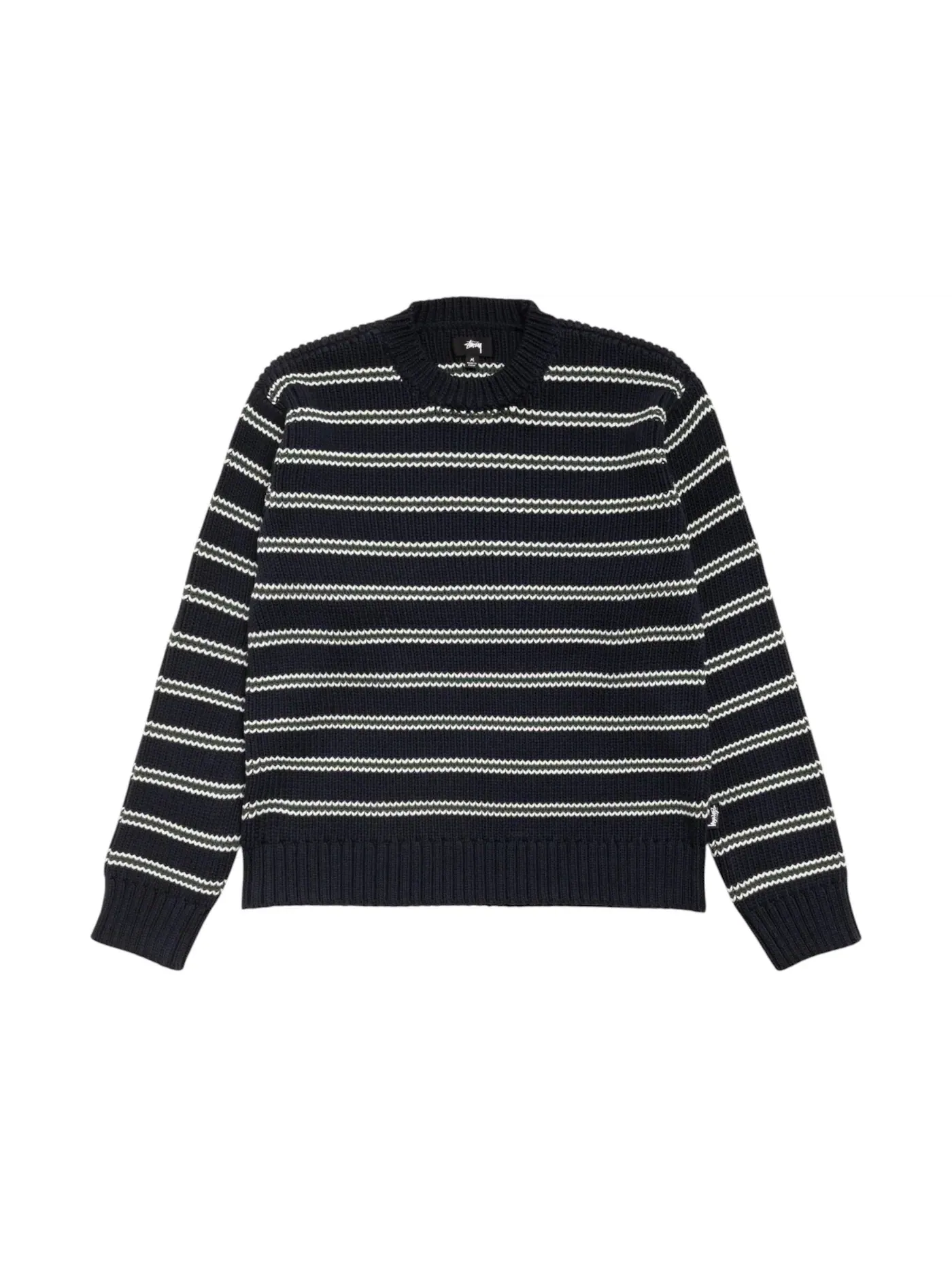Мужской свитер с фактурной полосой Stussy Sweater — изображение 1 из 2, океанский