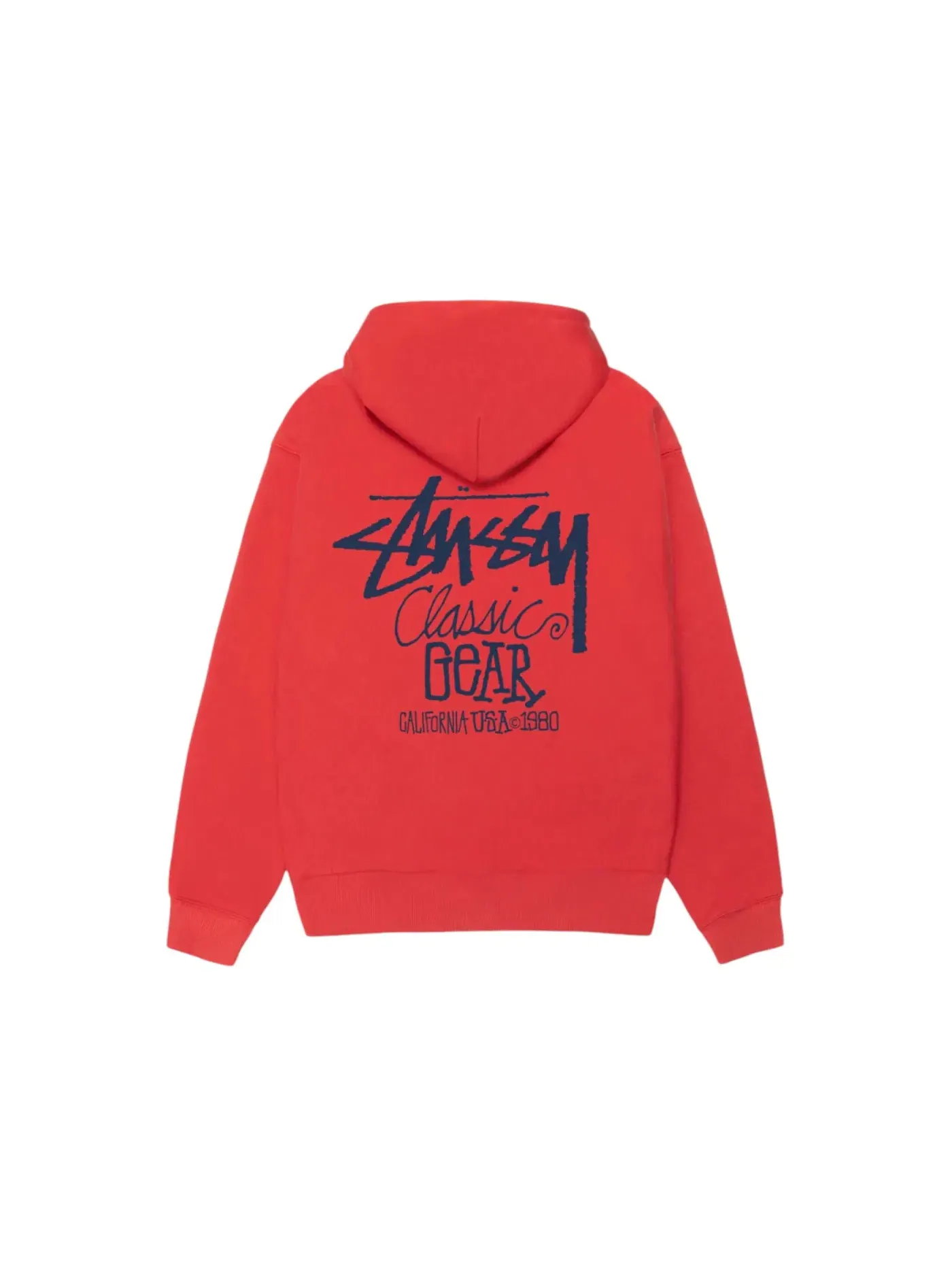 Мужская худи Stussy Classic Gear Hoodie — изображение 1 из 2, кайенский оранжевый