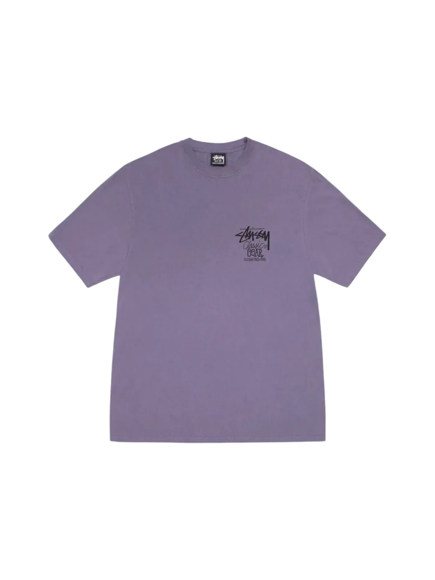 Мужская футболка с принтом Stussy Classic Gear Pig. Dyed Tee Stussy — изображение 2 из 2, фиолетовый