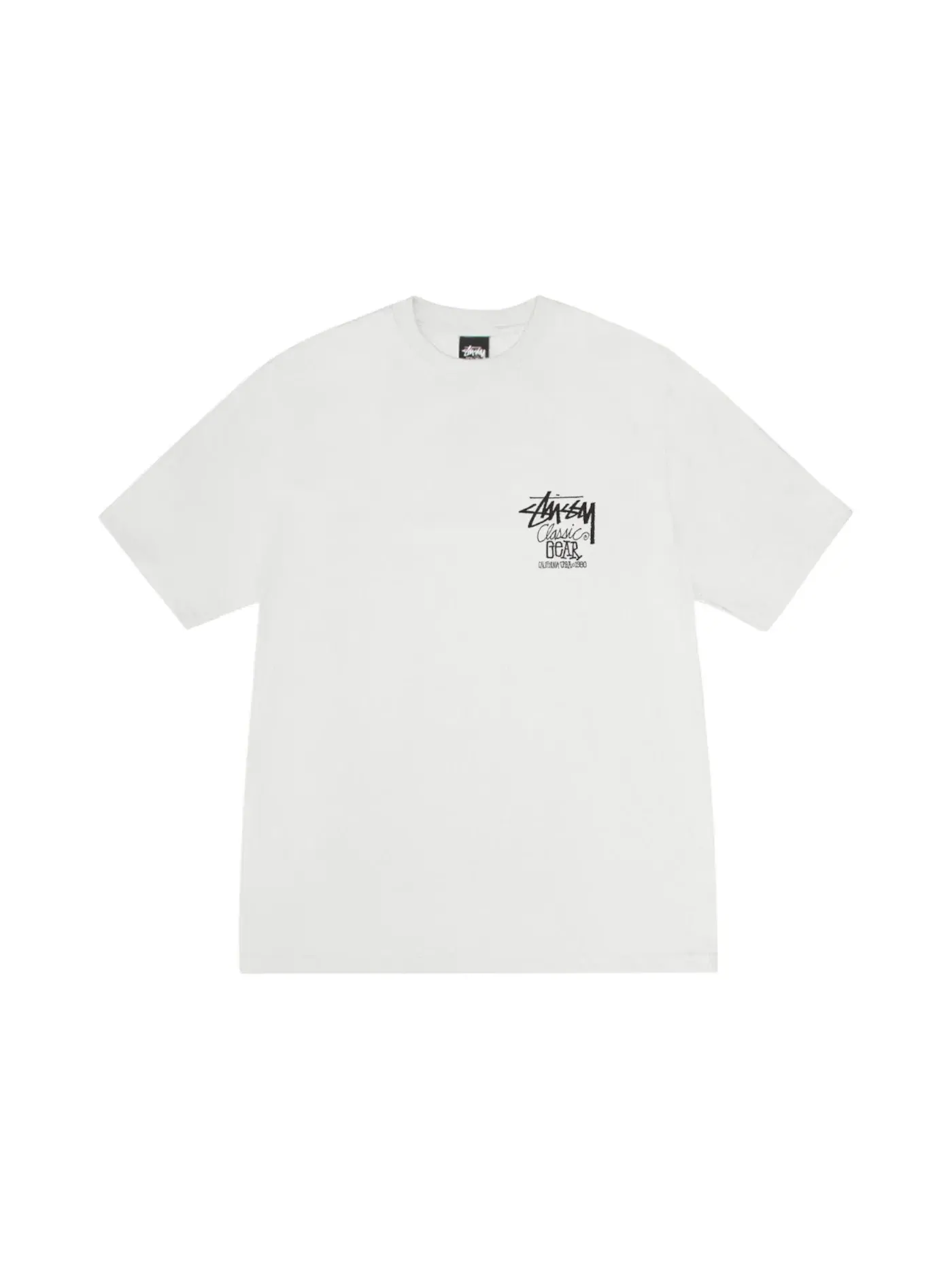 Мужская футболка с принтом Stussy Tee — изображение 2 из 2, прозрачный