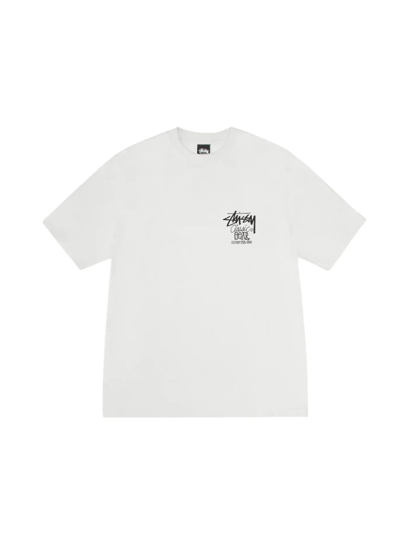 Мужская футболка с пигментным крашением Stussy Classic Gear Tee — изображение 2 из 2, прозрачный