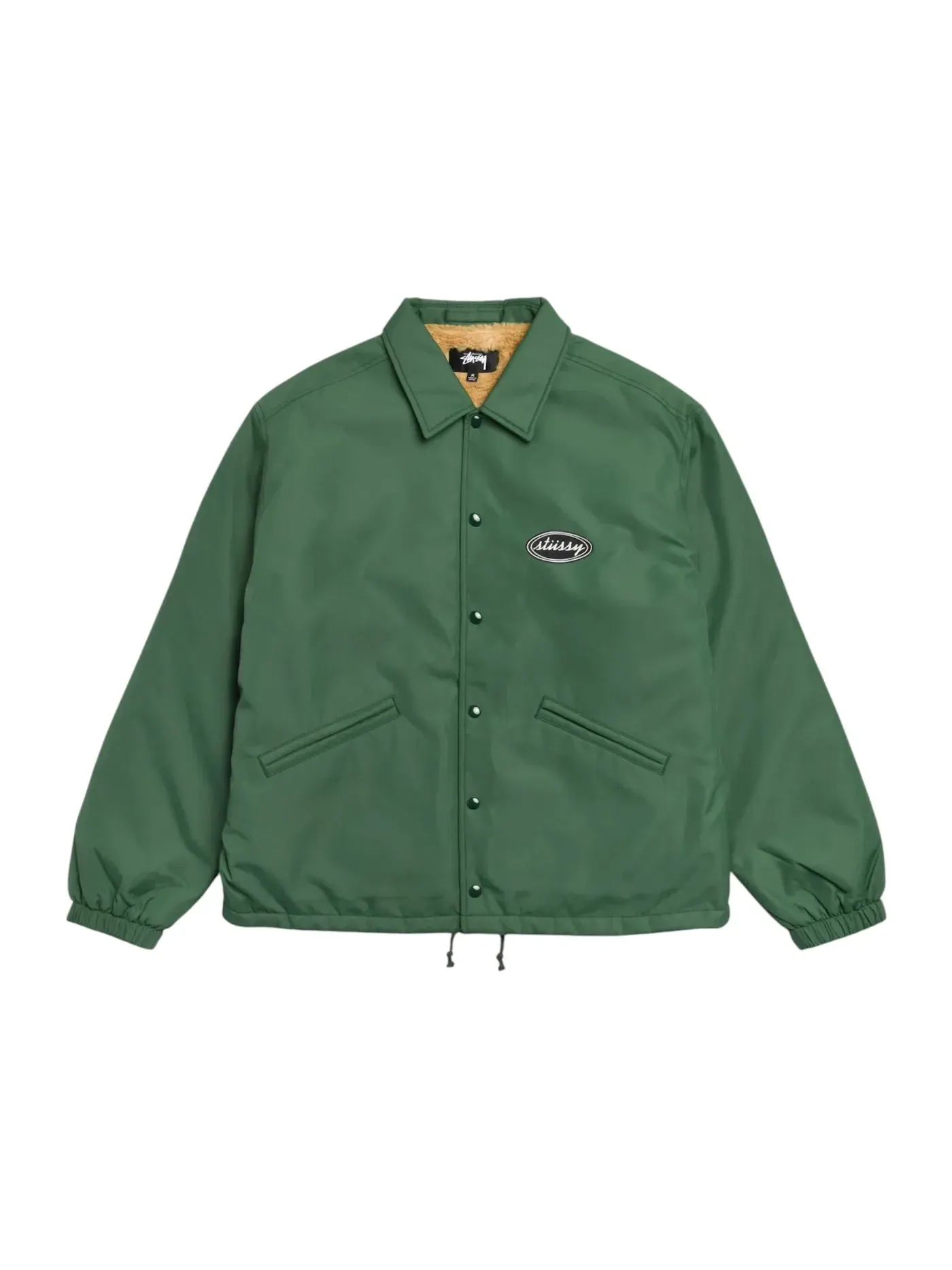 Мужская куртка Stussy Coaches Jacket — изображение 1 из 2, зеленый