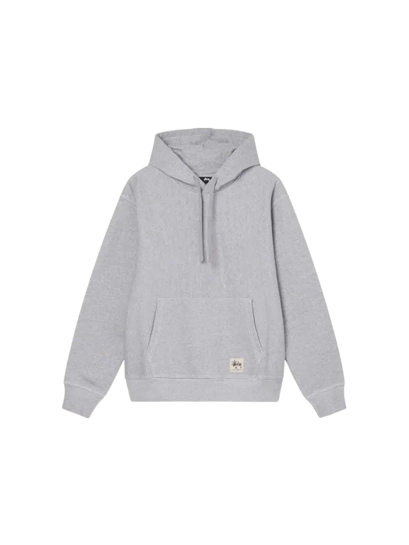 Мужская худи с принтом Hoodie Stussy — изображение 1 из 2, серый
