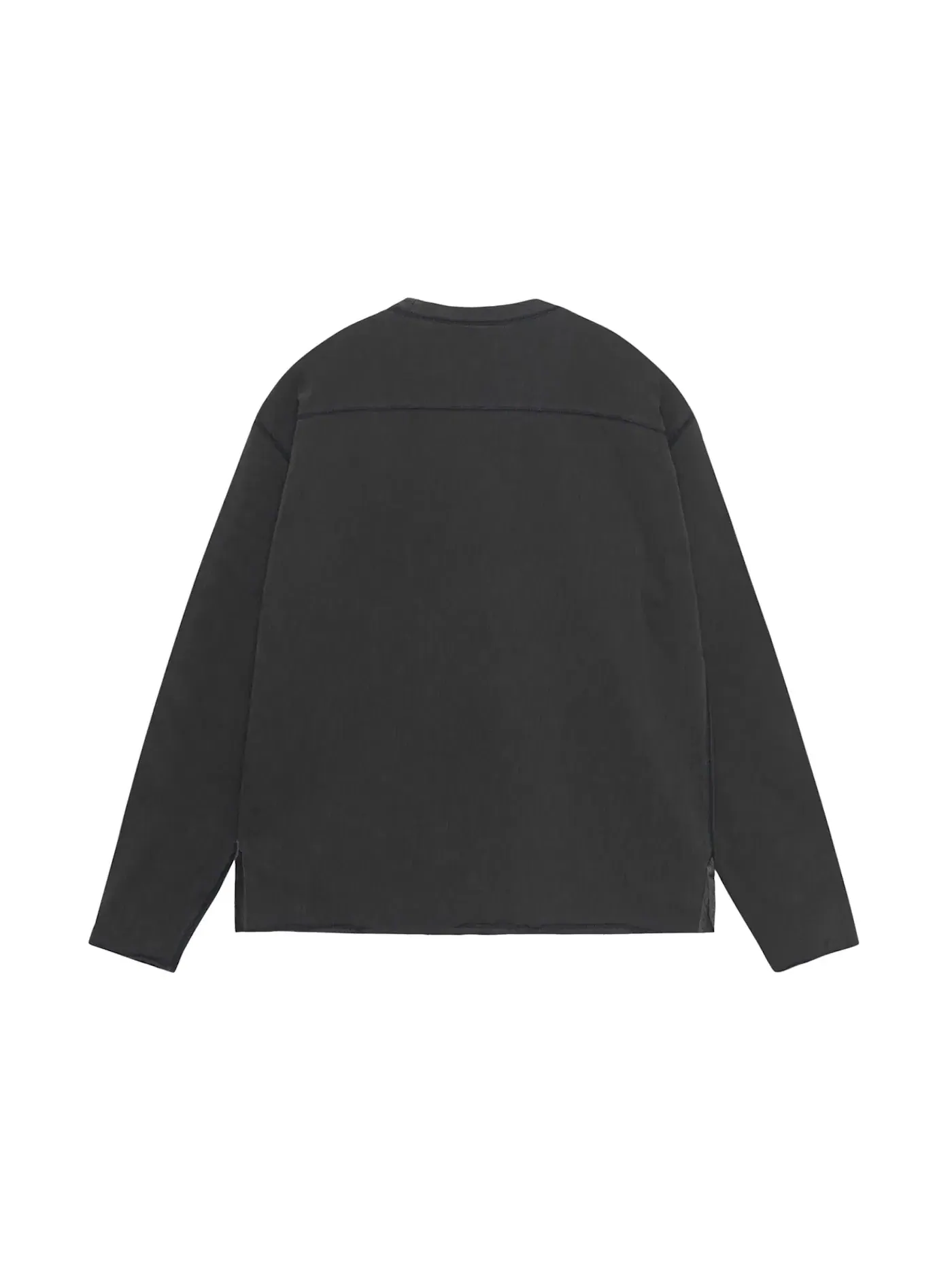 Мужской свитшот с длинным рукавом Crew Stussy — изображение 2 из 2, черный