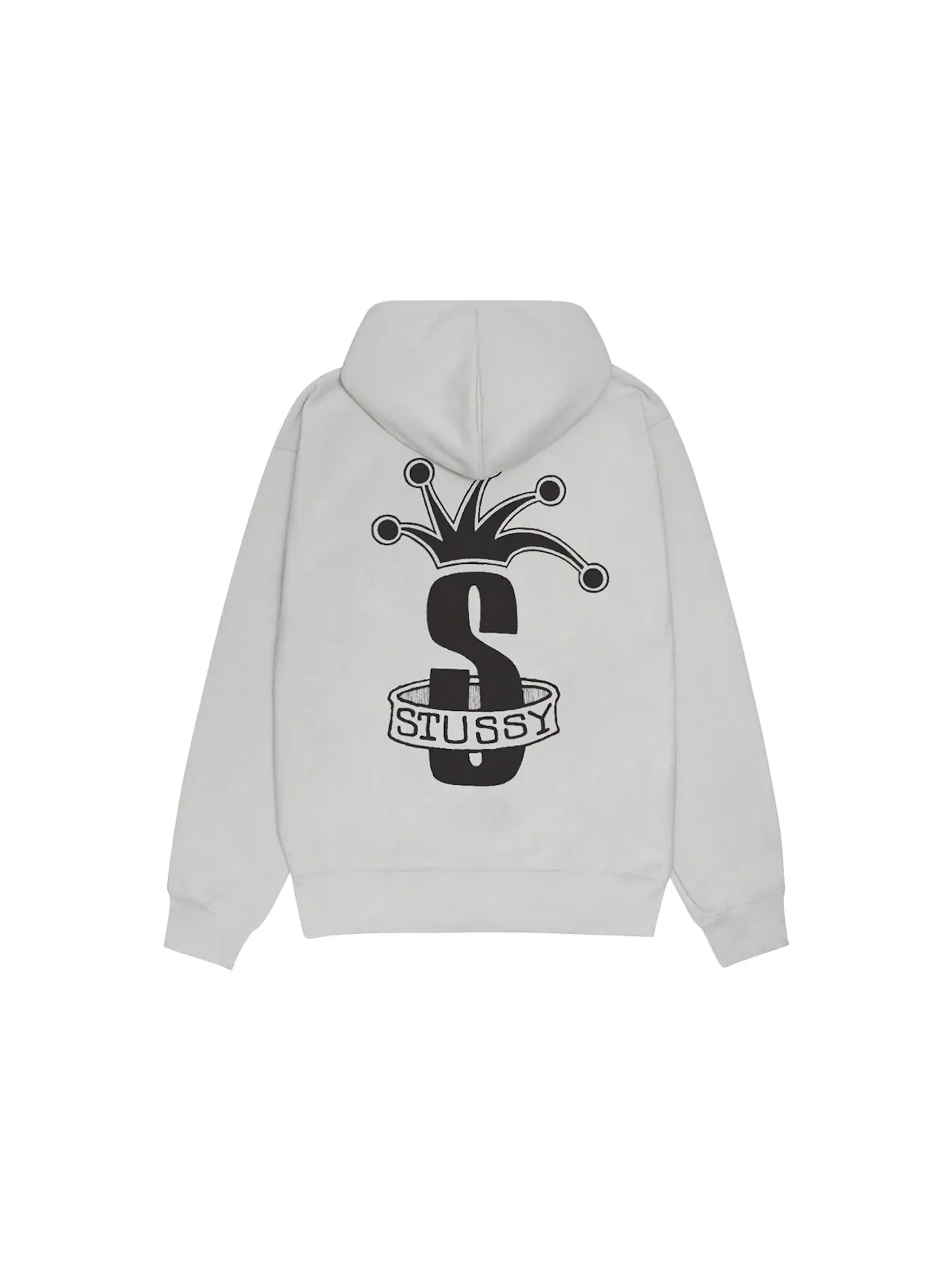 Мужская худи на молнии с принтом Stussy Crown Band Zip — изображение 2 из 2, туманный