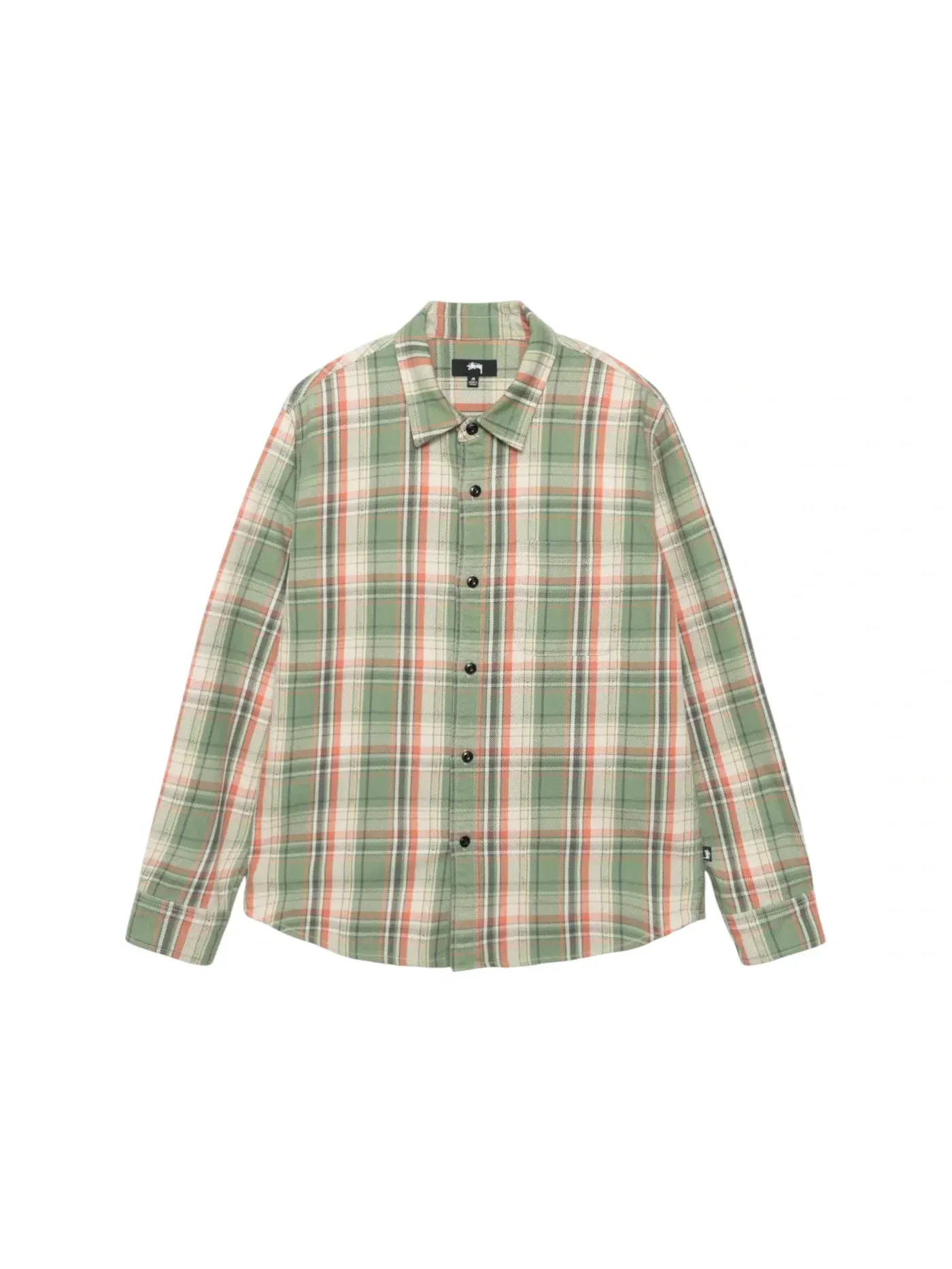 Мужская рубашка с принтом Dan Stussy — изображение 1 из 2, зеленый
