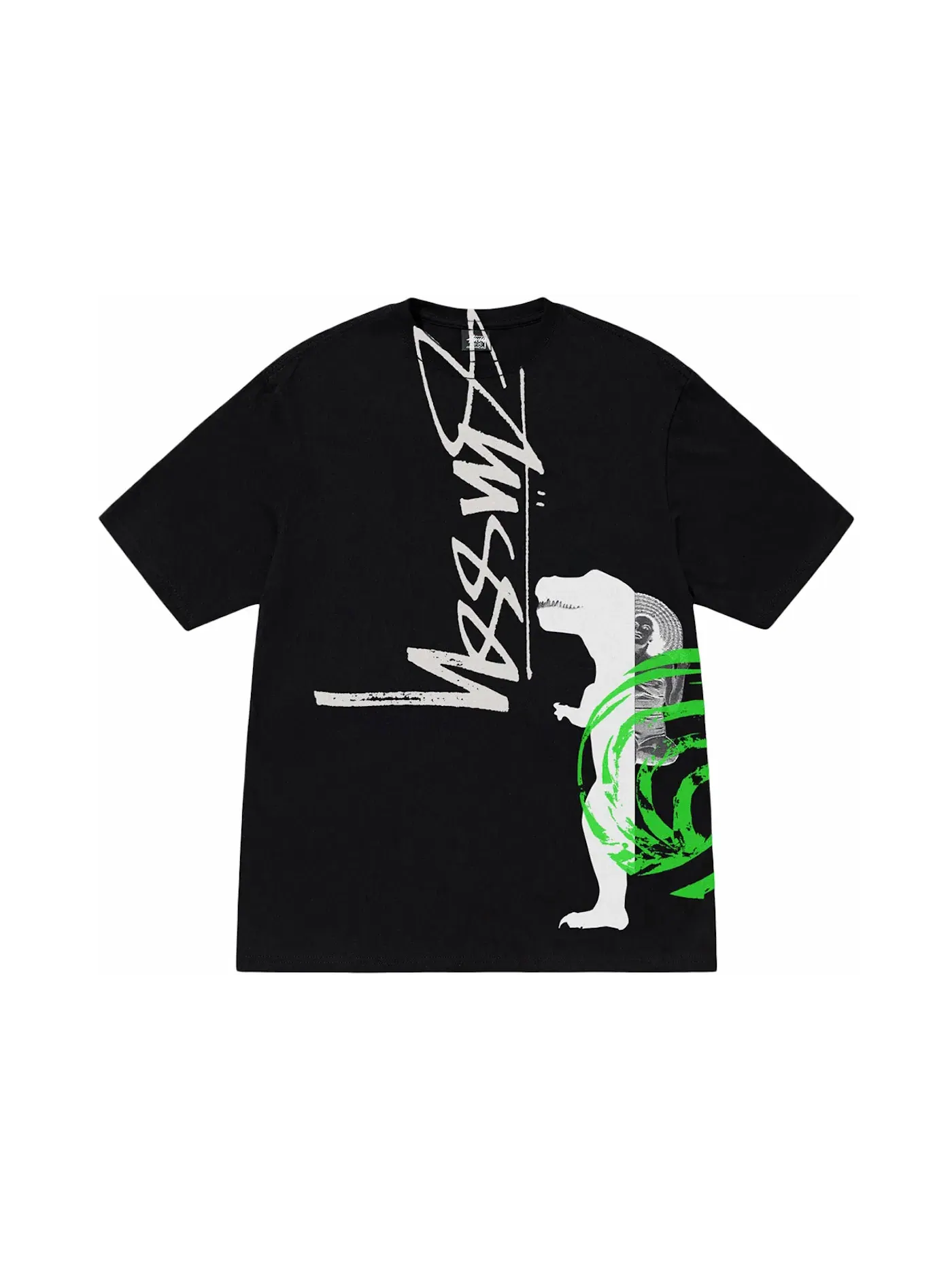 Мужская футболка с принтом Stussy David Carson Dino Tee — изображение 1 из 2, черный