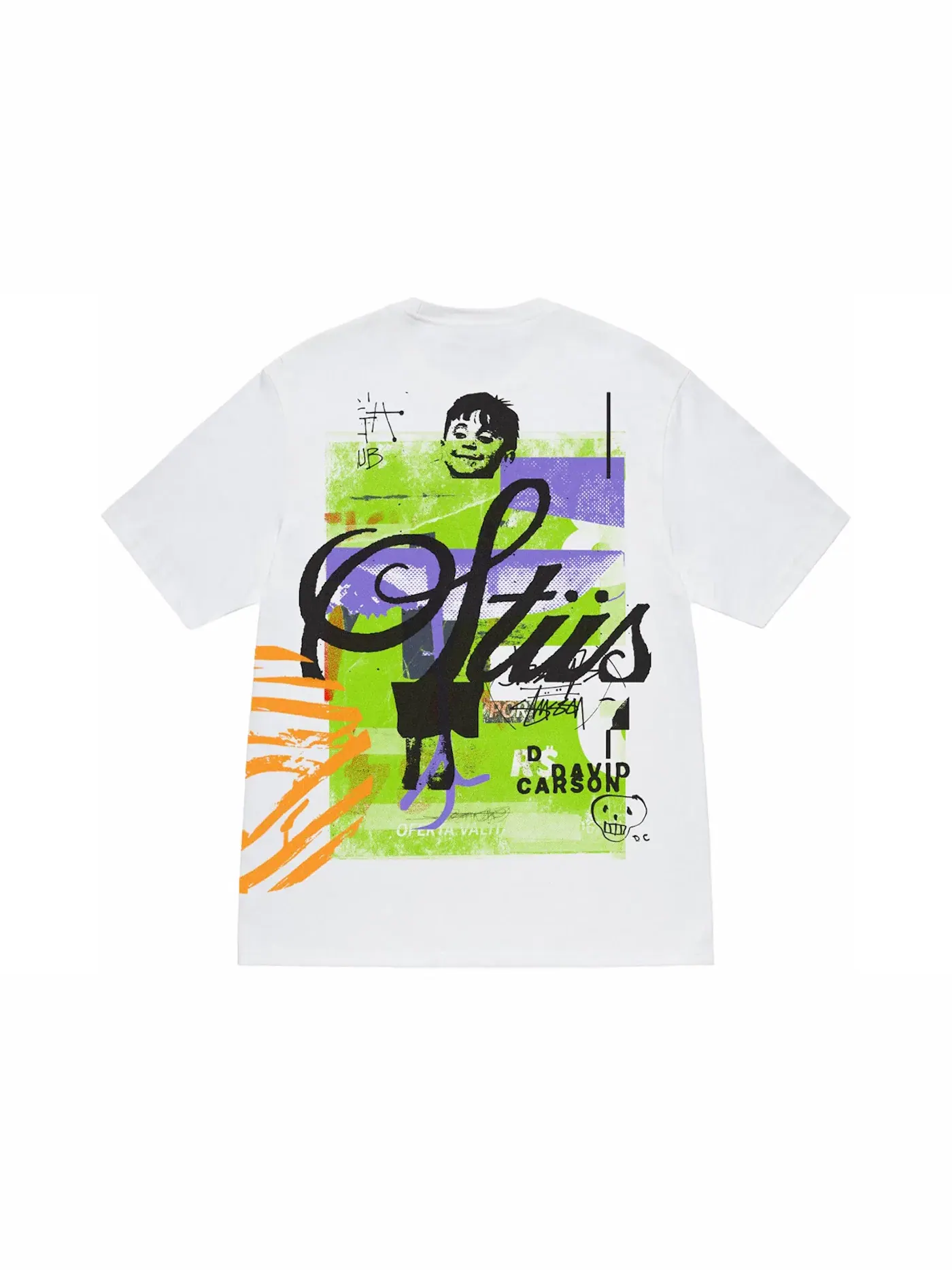 Мужская футболка с принтом Stussy Tee — изображение 1 из 2, белый