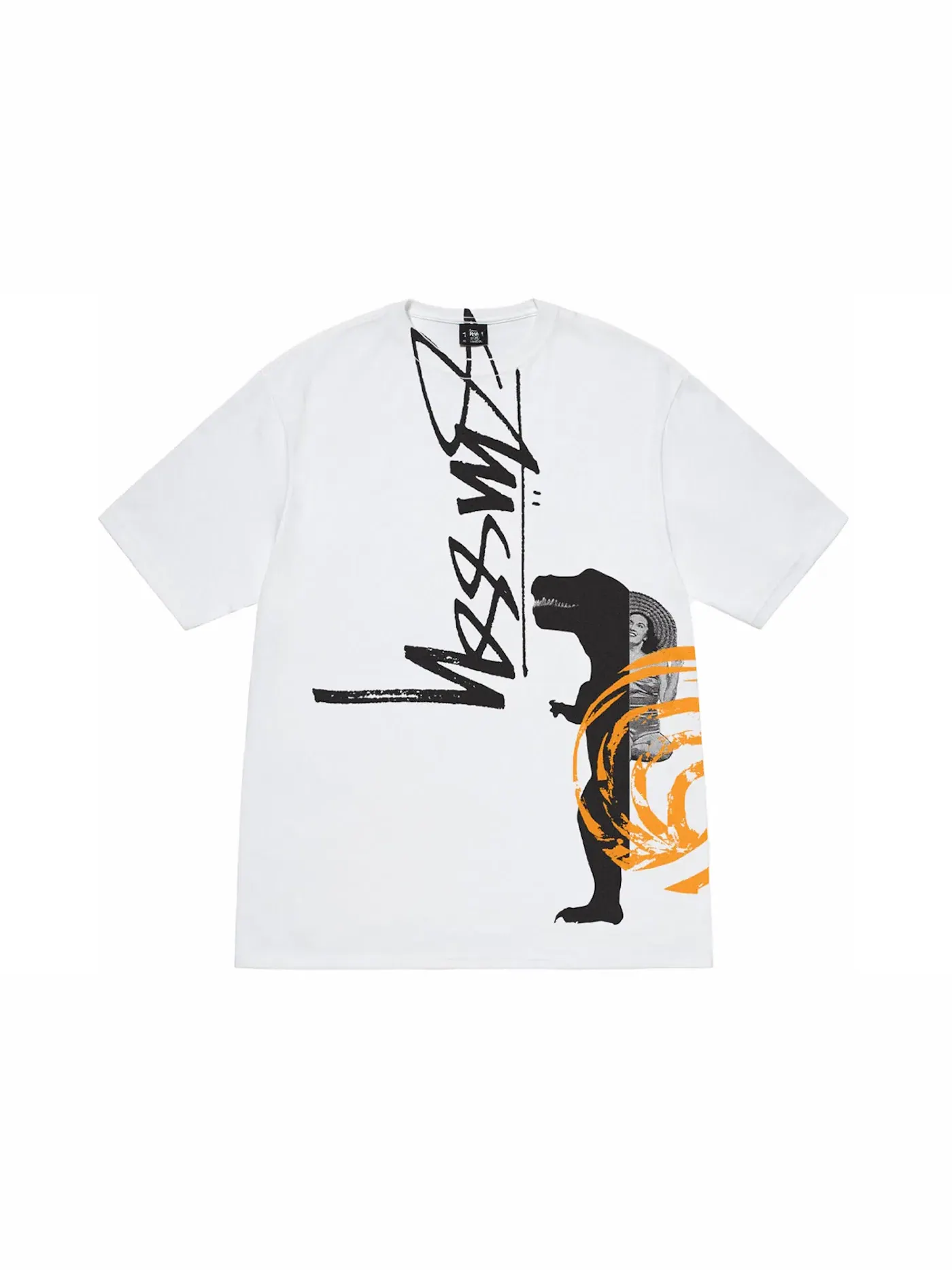 Мужская футболка с принтом Stussy Tee — изображение 2 из 2, белый