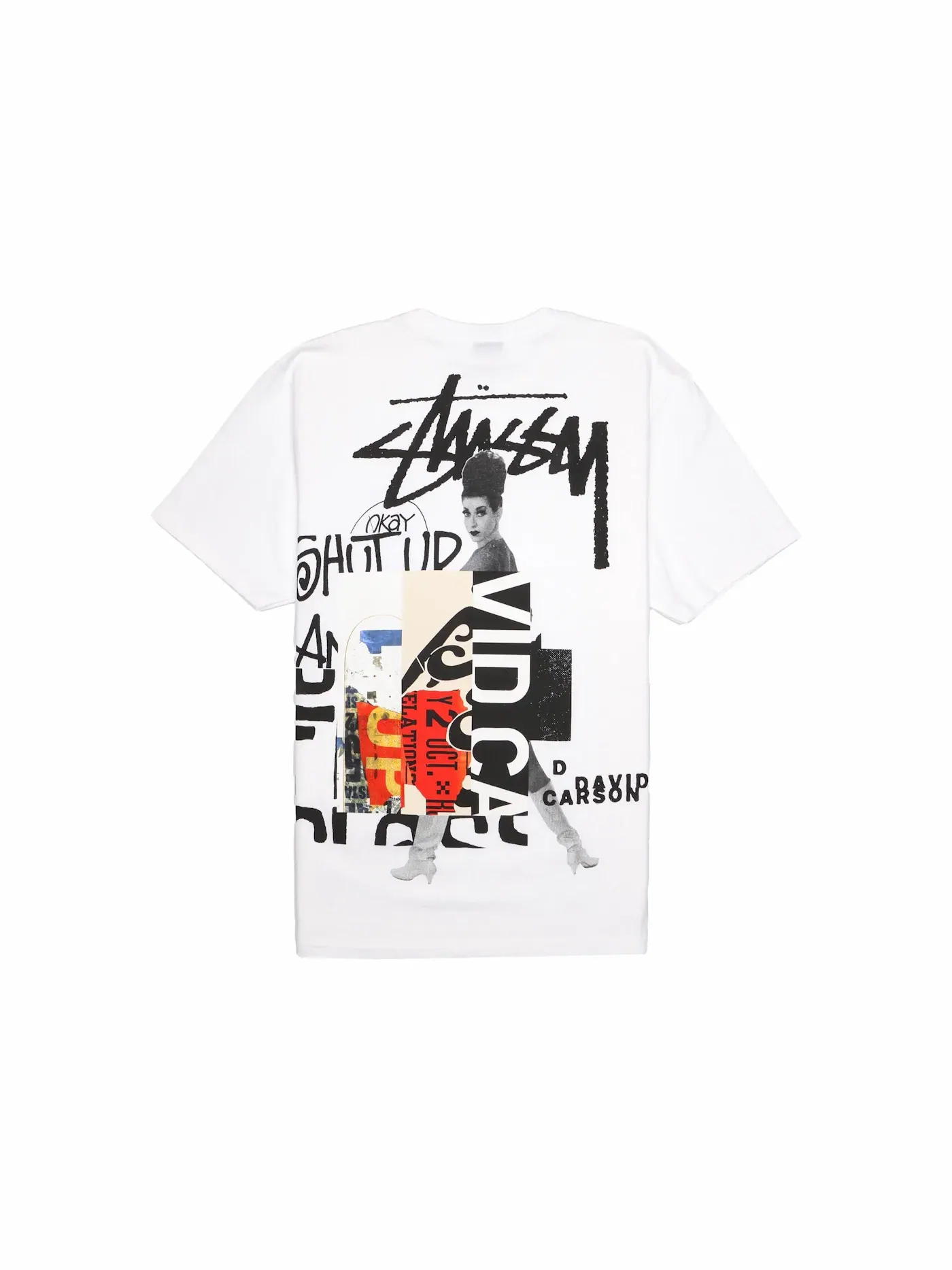 Мужская футболка с принтом Stussy Tee — изображение 1 из 2, белый