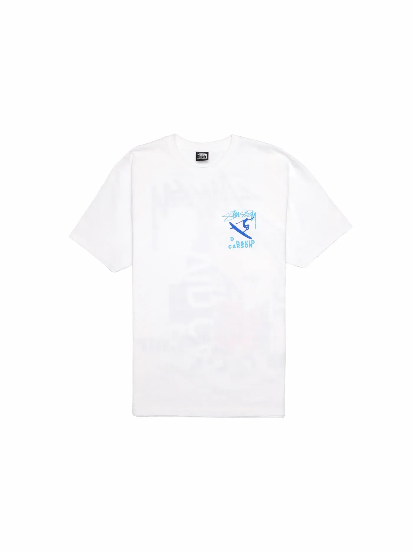 Мужская футболка с принтом Stussy Tee — изображение 2 из 2, белый
