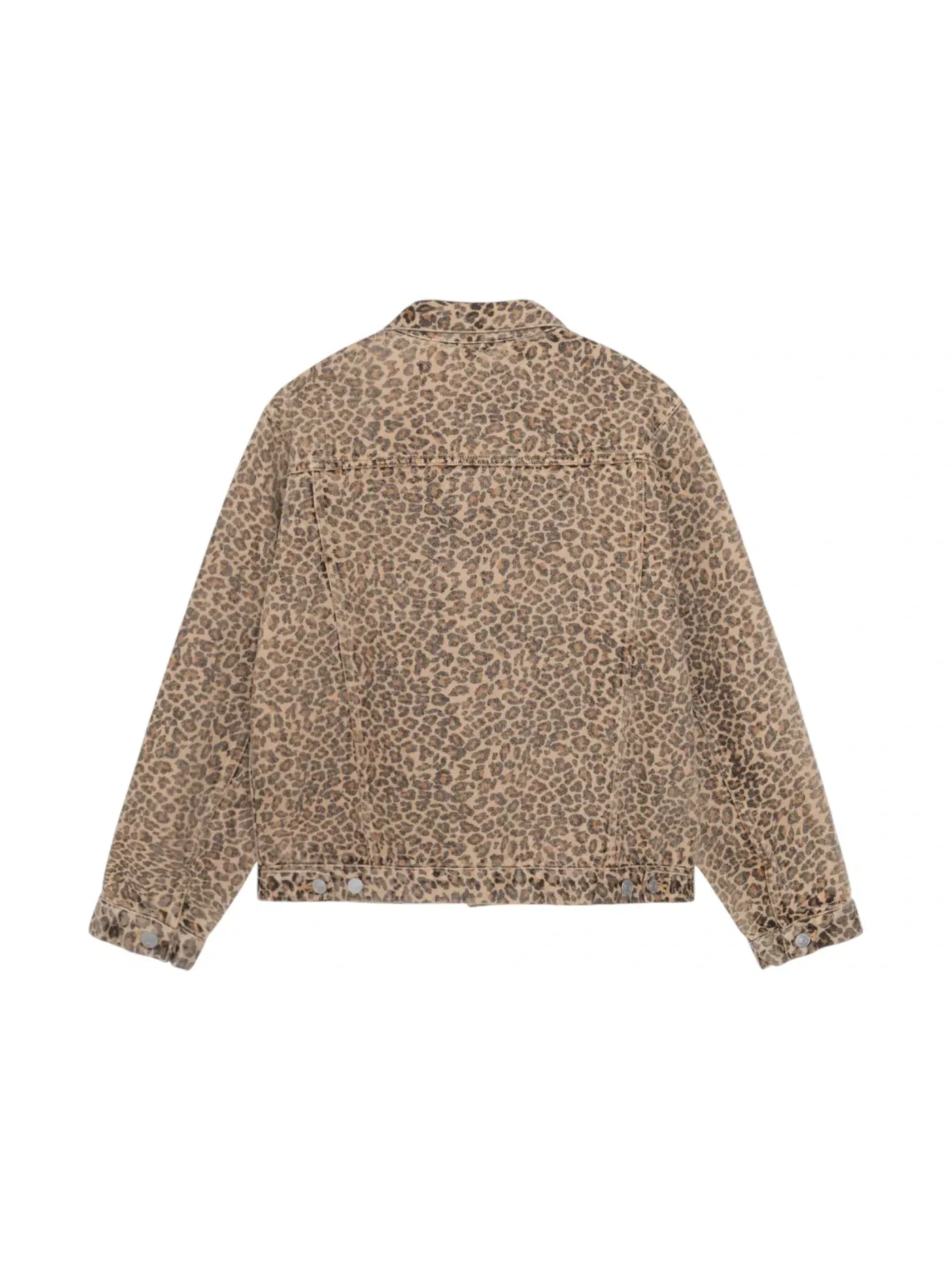 Мужская джинсовая куртка-тракер с принтом Leopard Stussy — изображение 2 из 2, леопардовый