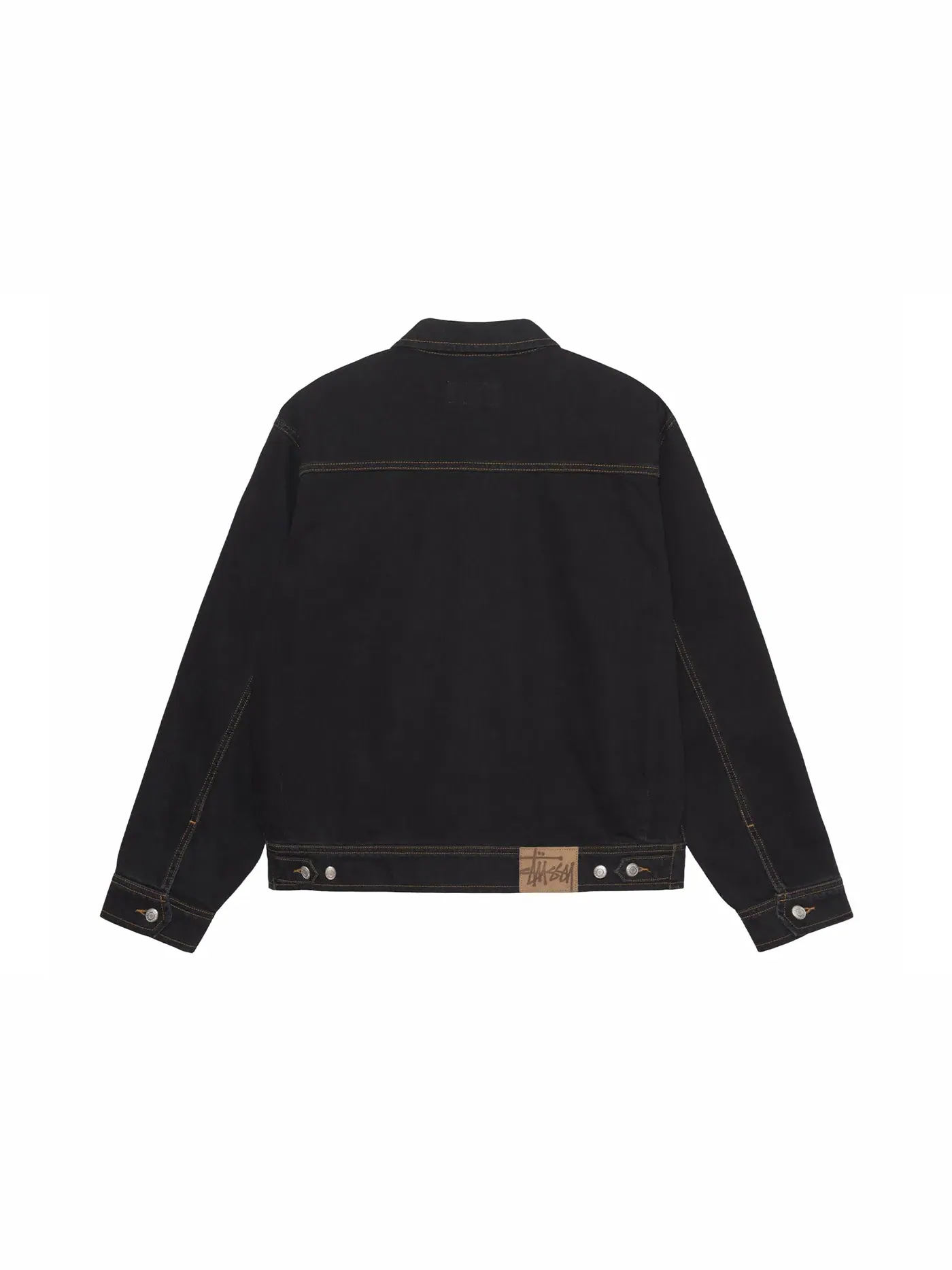 Мужская джинсовая куртка с молнией Stussy — изображение 2 из 2, черный